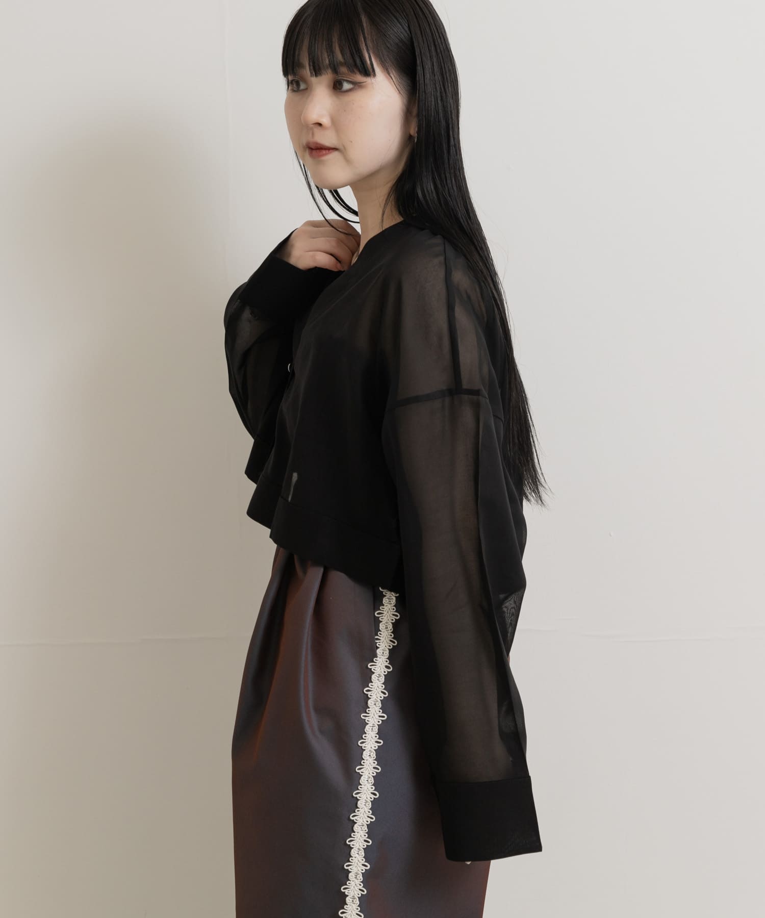 身長：156cm サイズ：one