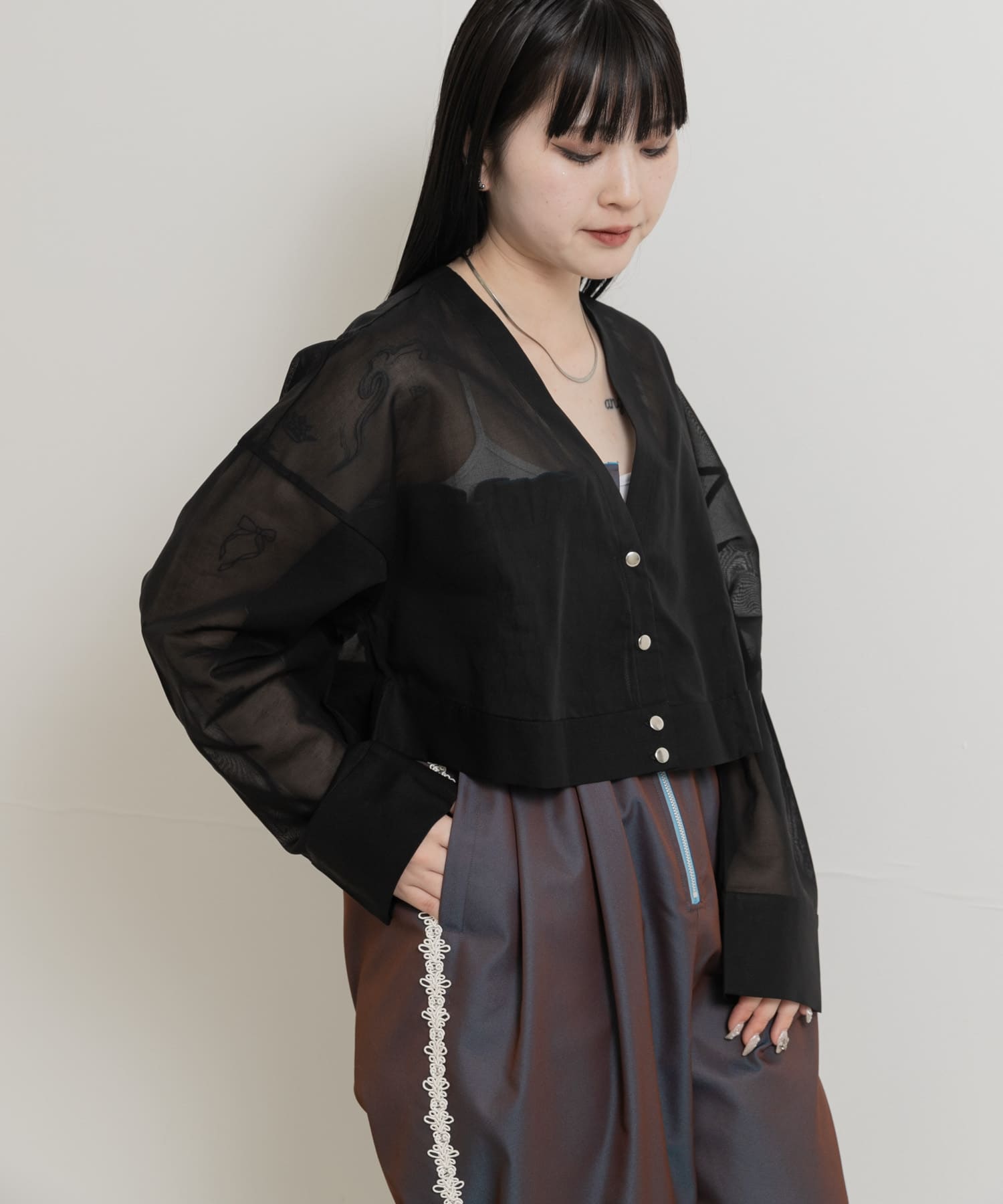 身長：156cm サイズ：one