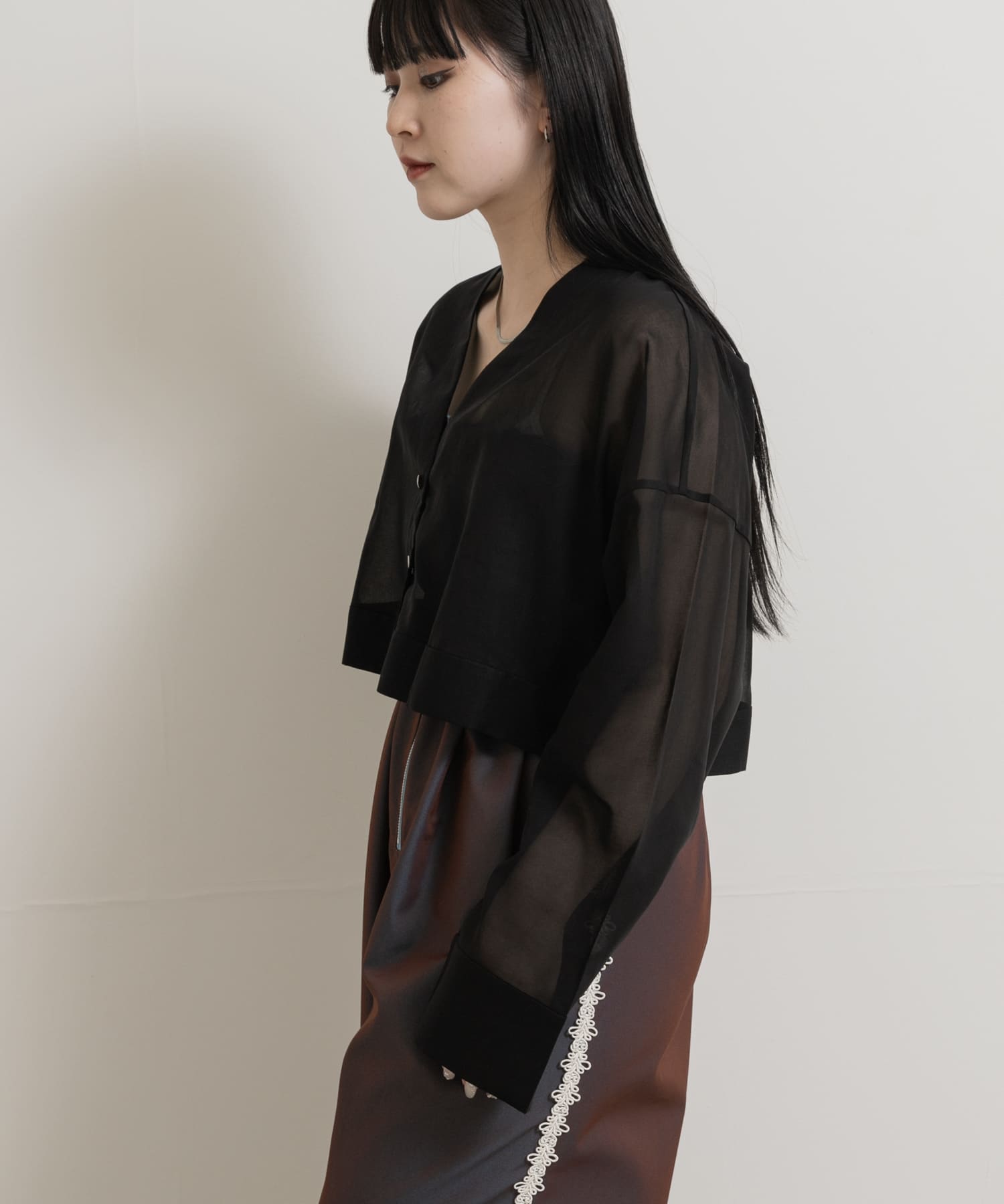 身長：156cm サイズ：one