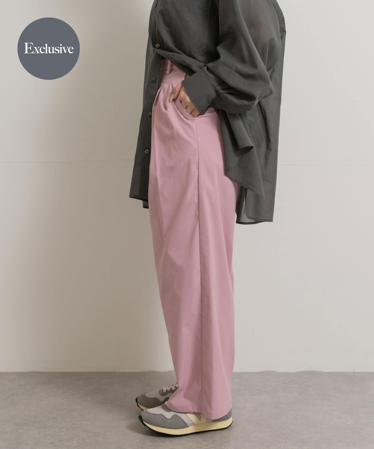 『別注』MIDIUMISOLID×TGM　tuck wide tapered PT