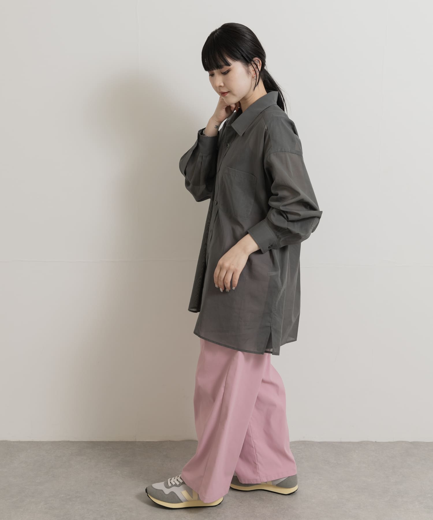 身長：156cm サイズ：one