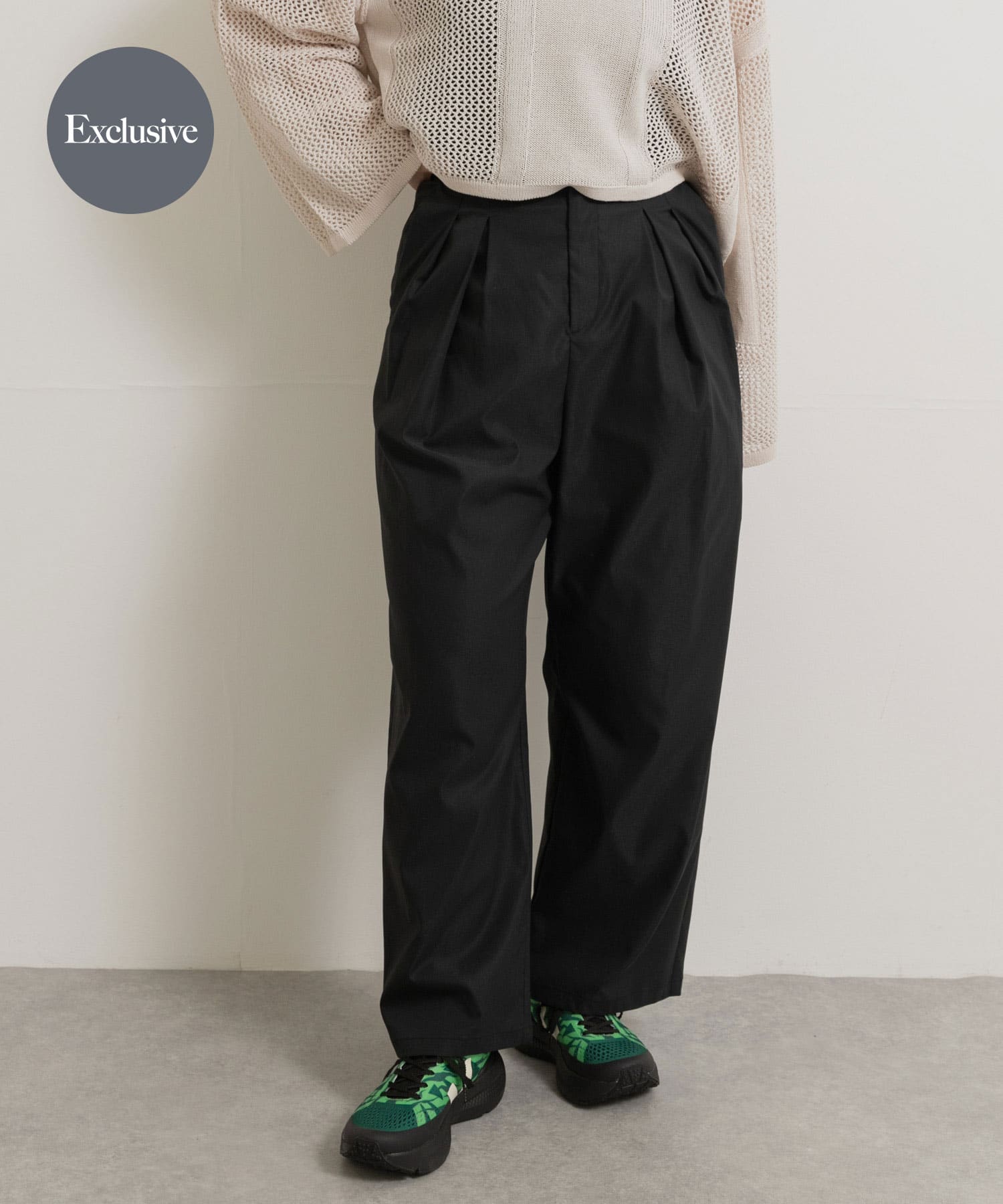 『別注』MIDIUMISOLID×TGM　tuck wide tapered PT