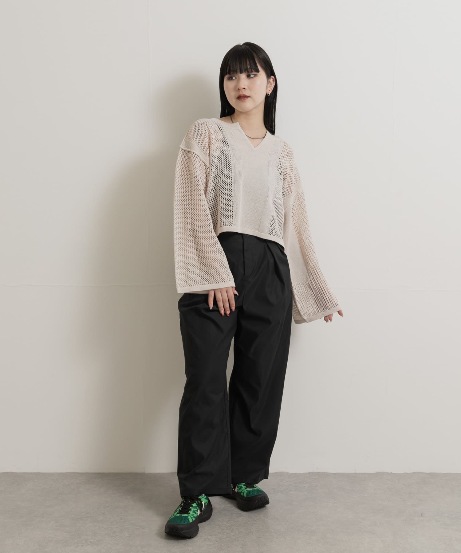 身長：156cm サイズ：one