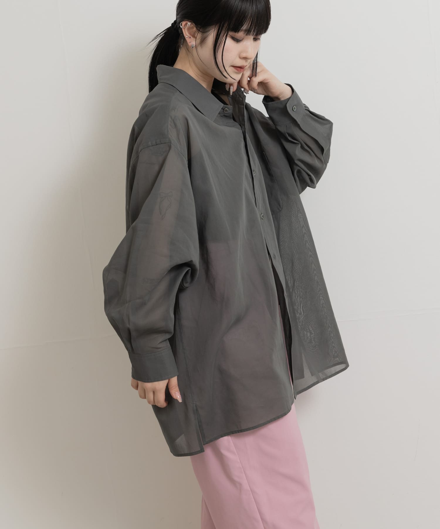身長：156cm サイズ：one