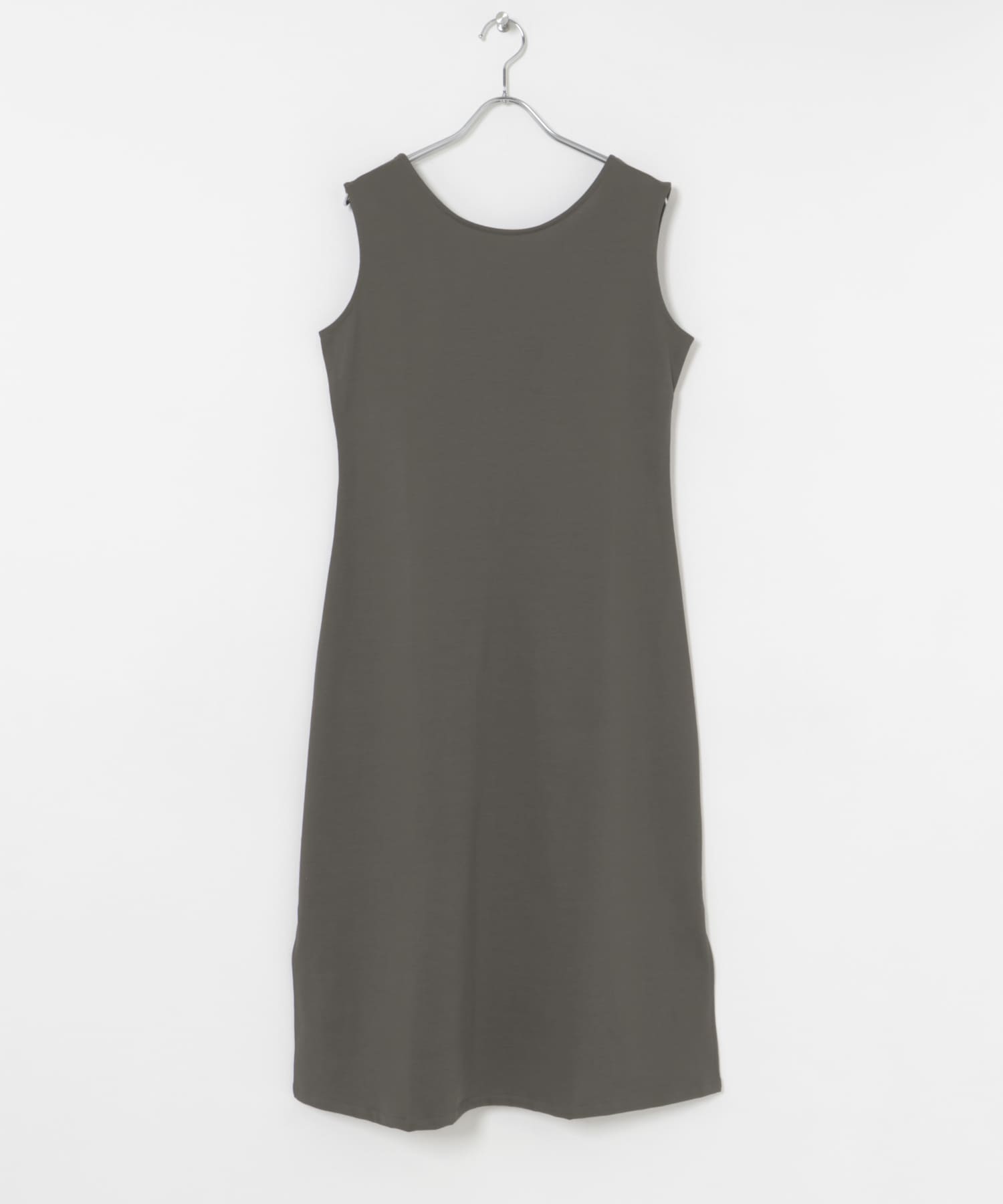 『別注』MIDIUMISOLID×TGM　back open neck one-piece GRAY one