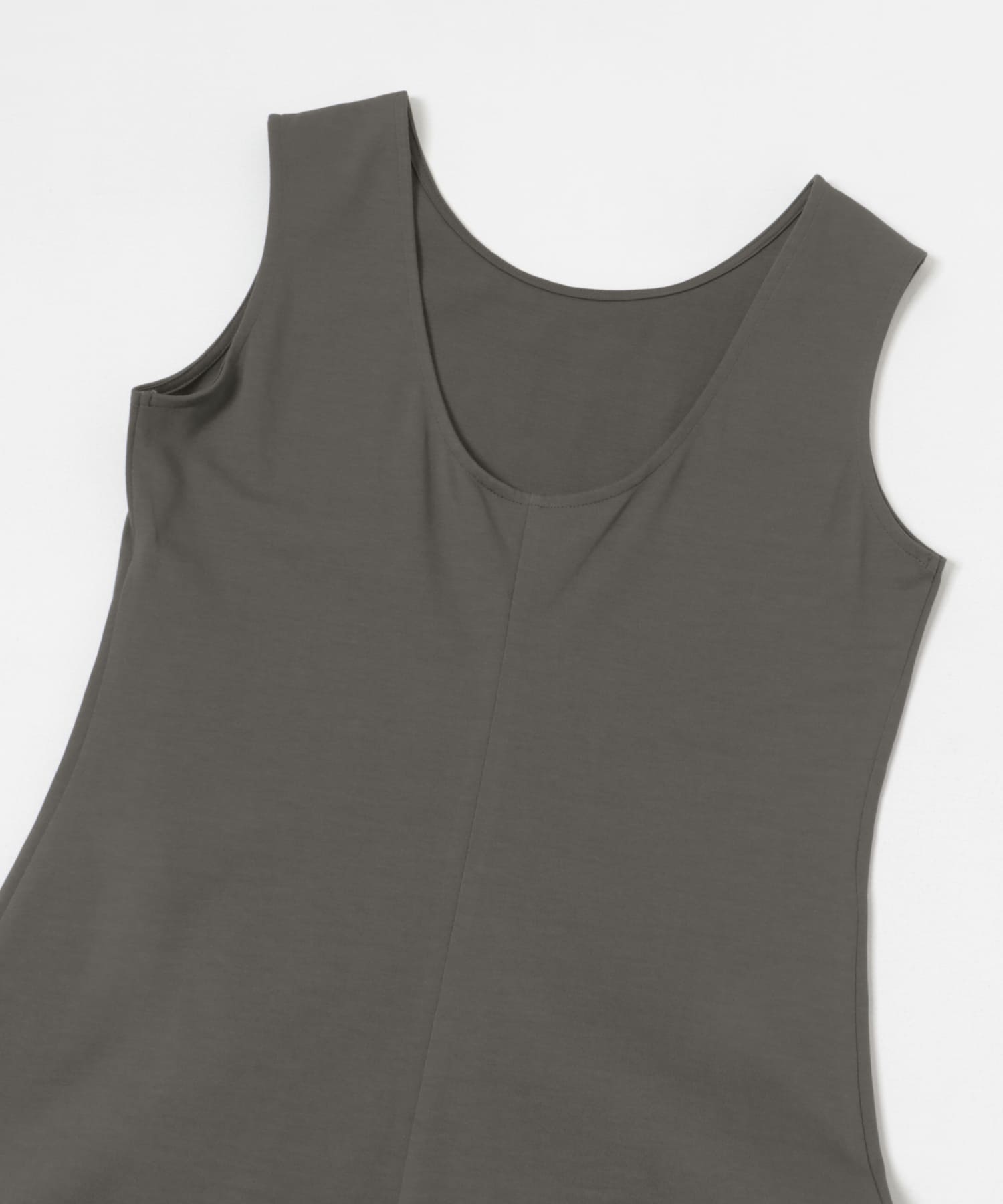 『別注』MIDIUMISOLID×TGM　back open neck one-piece GRAY one