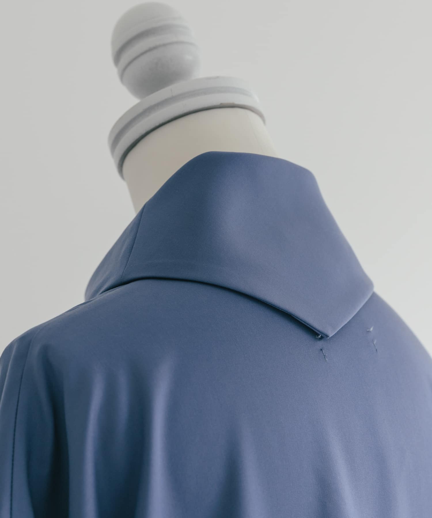 『別注』MIDIUMISOLID×TGM　Scarf collar wide one-piece Blue one