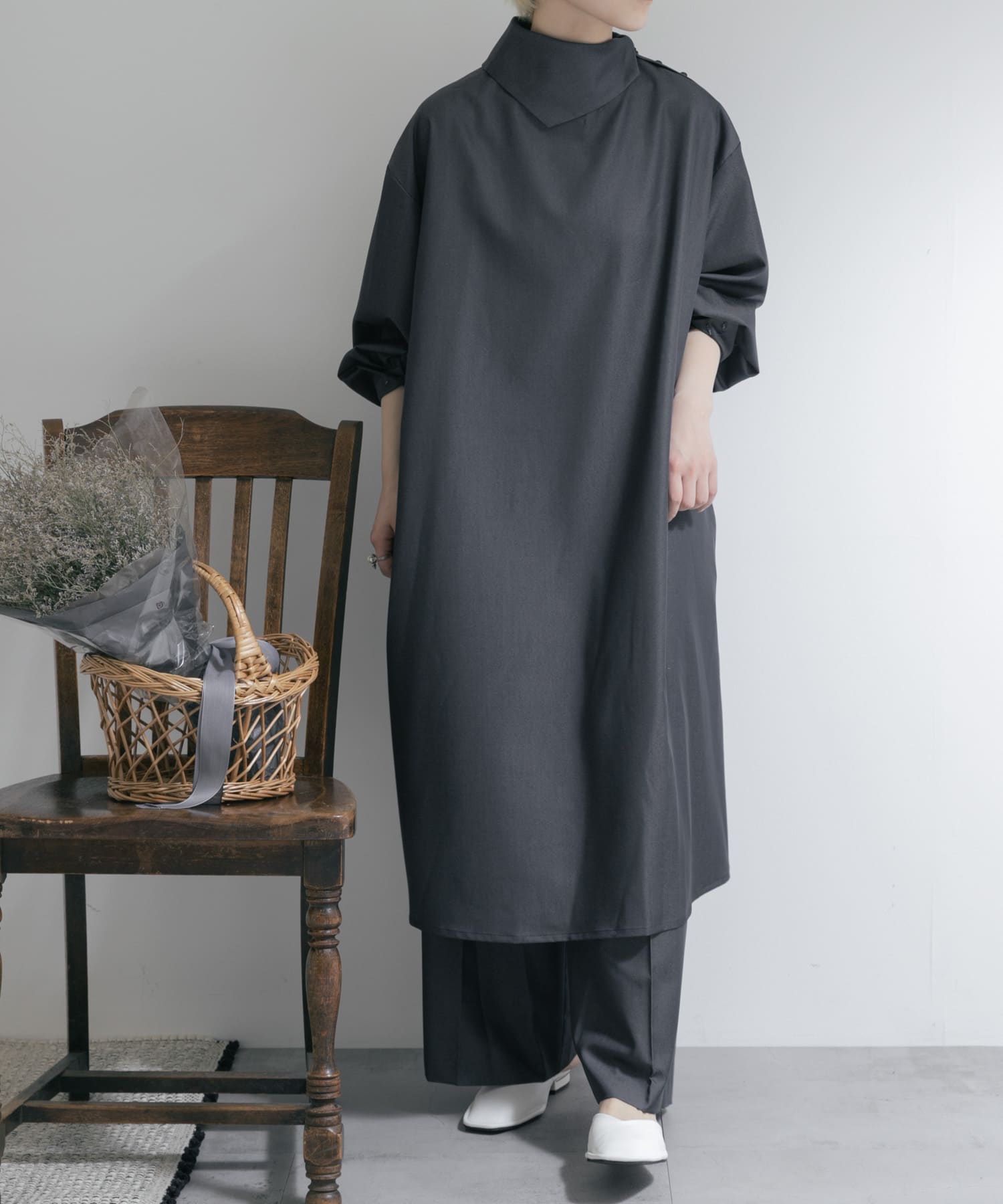 身長：163cm サイズ：one
