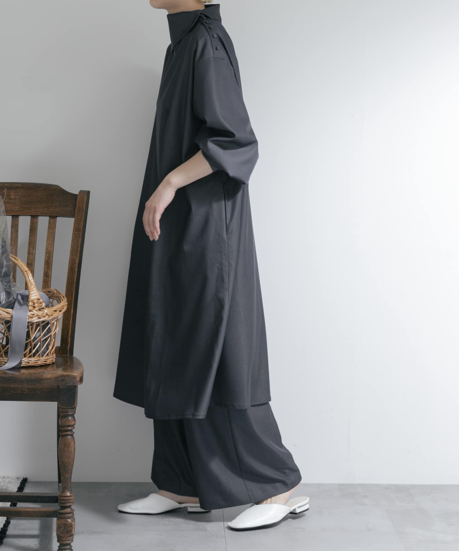 身長：163cm サイズ：one