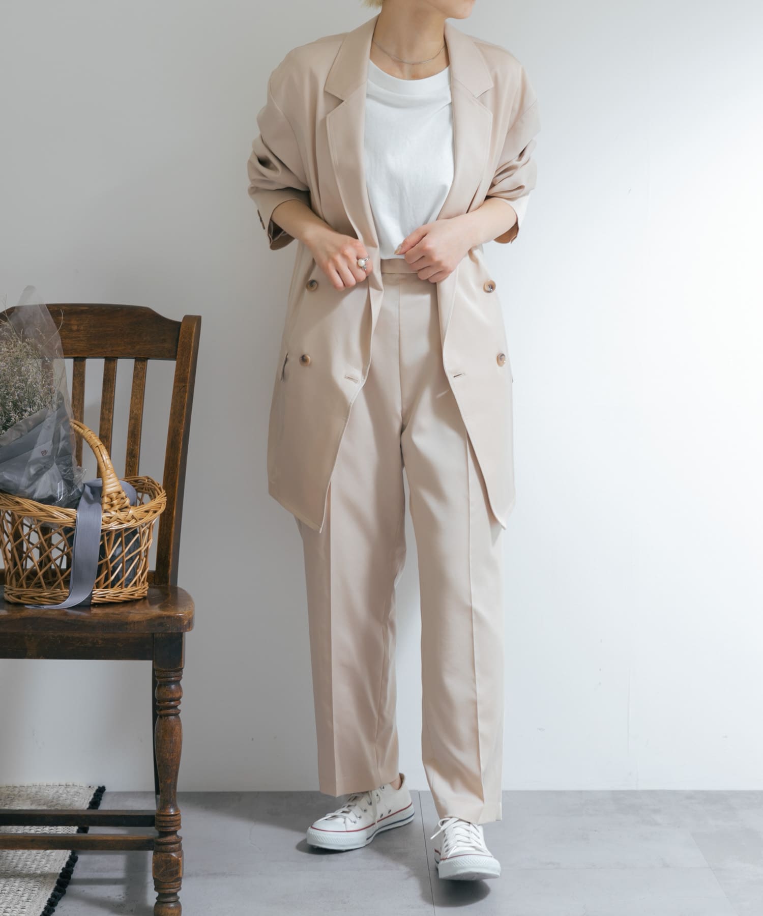 身長：163cm サイズ：one