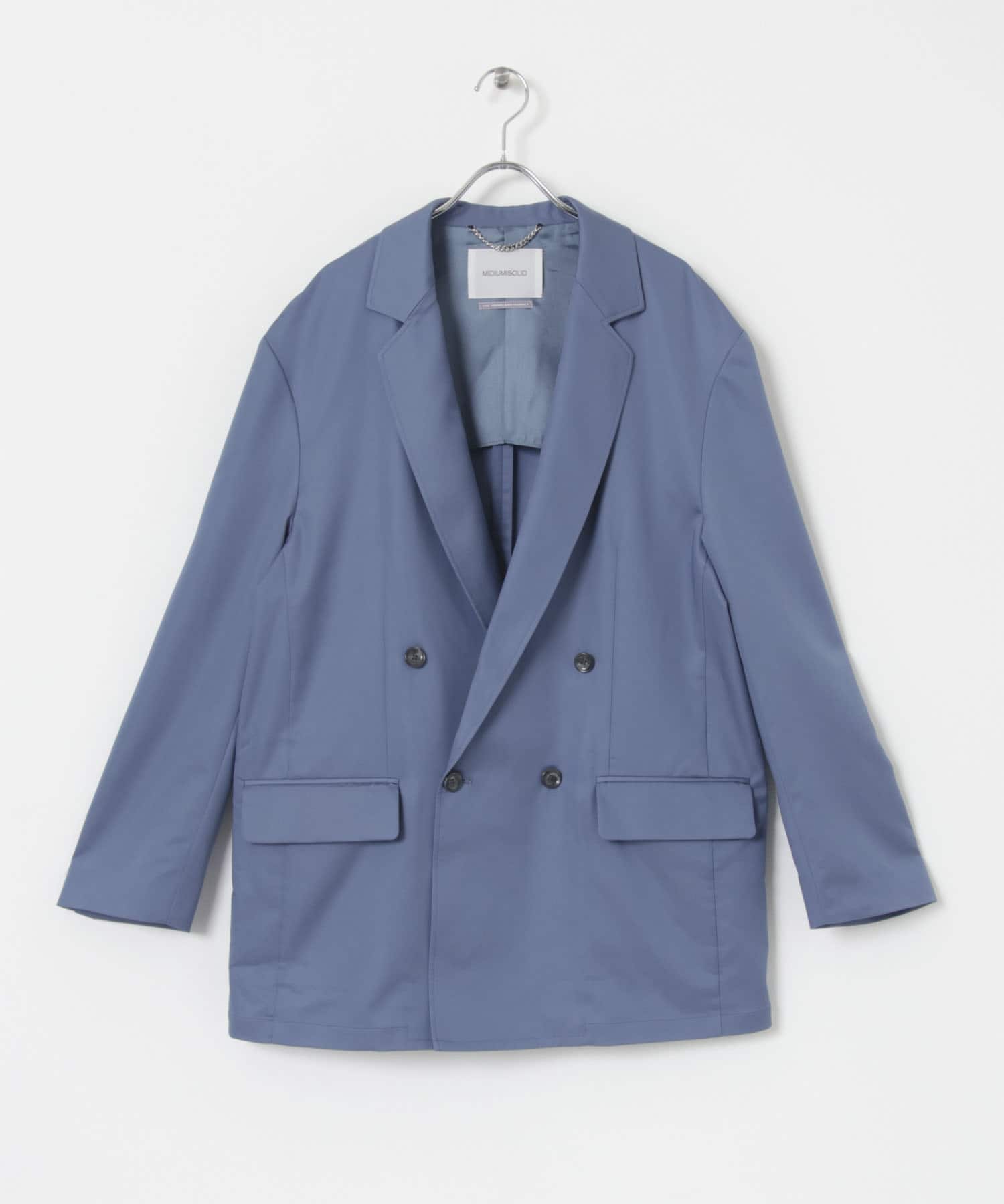 『別注』MIDIUMISOLID×TGM　Double breasted jacket Blue one