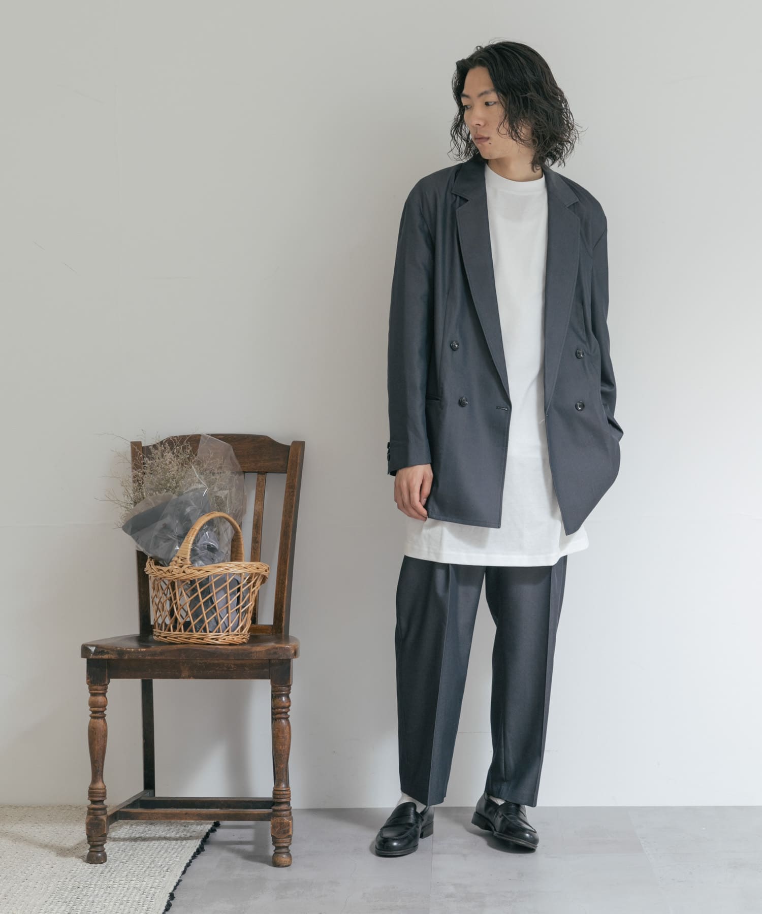 身長：178cm サイズ：one
