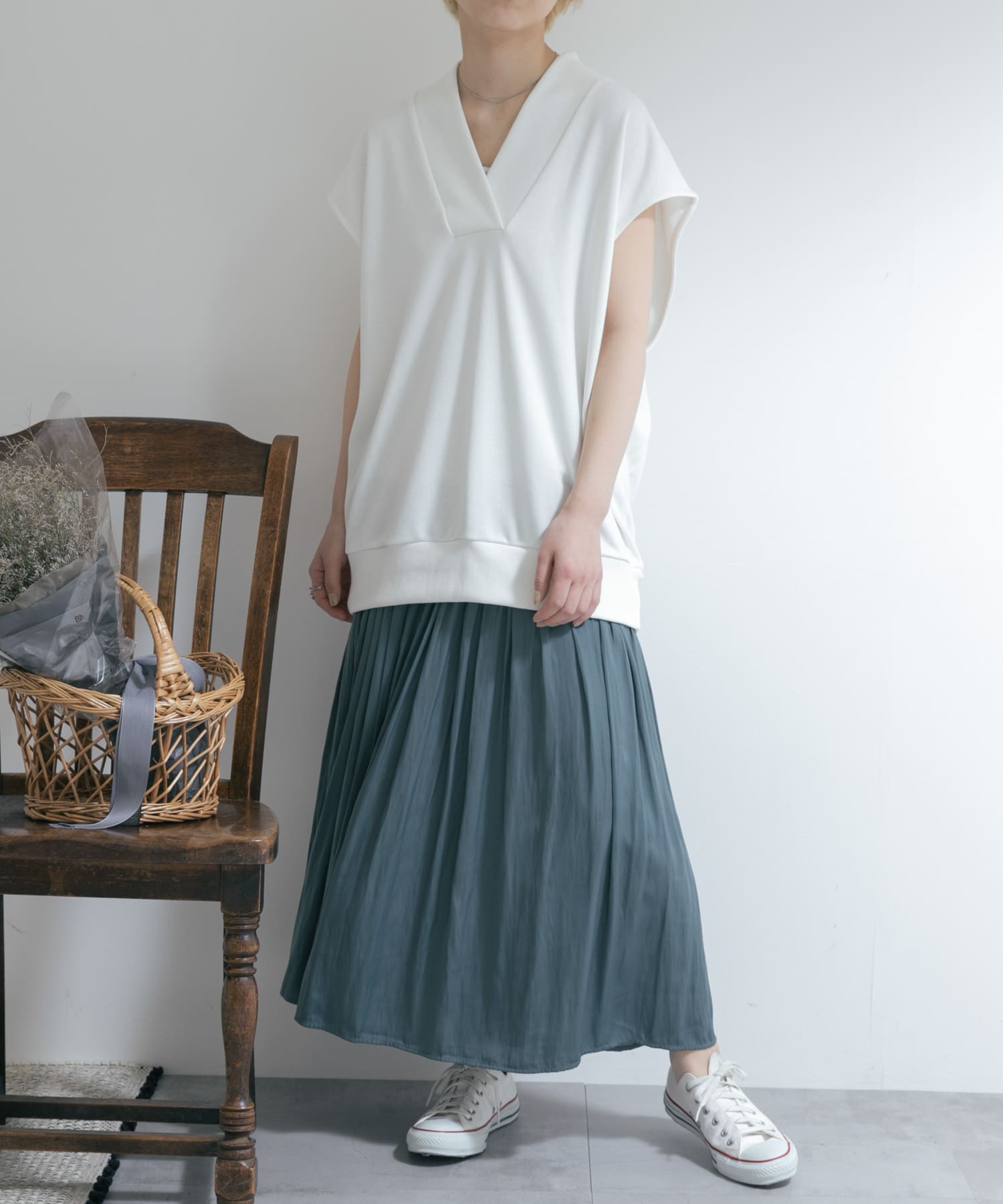 身長：163cm サイズ：one