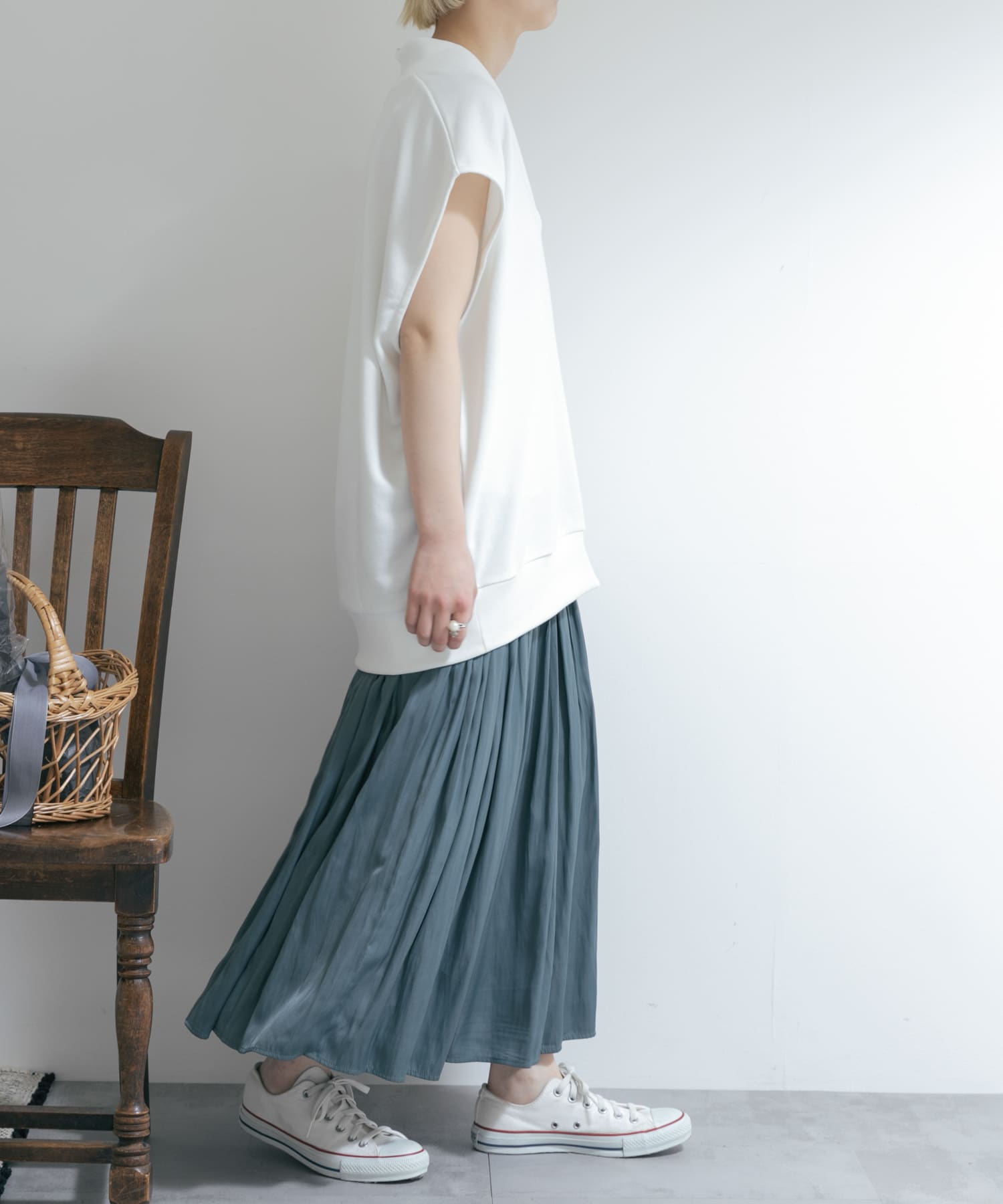 身長：163cm サイズ：one