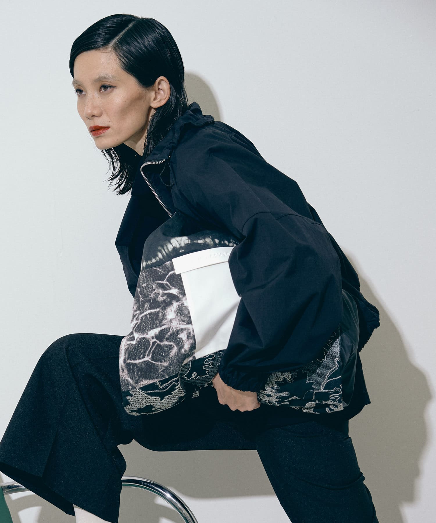 『別注』MIDIUMISOLID×TGM　Patchwork bag Black one