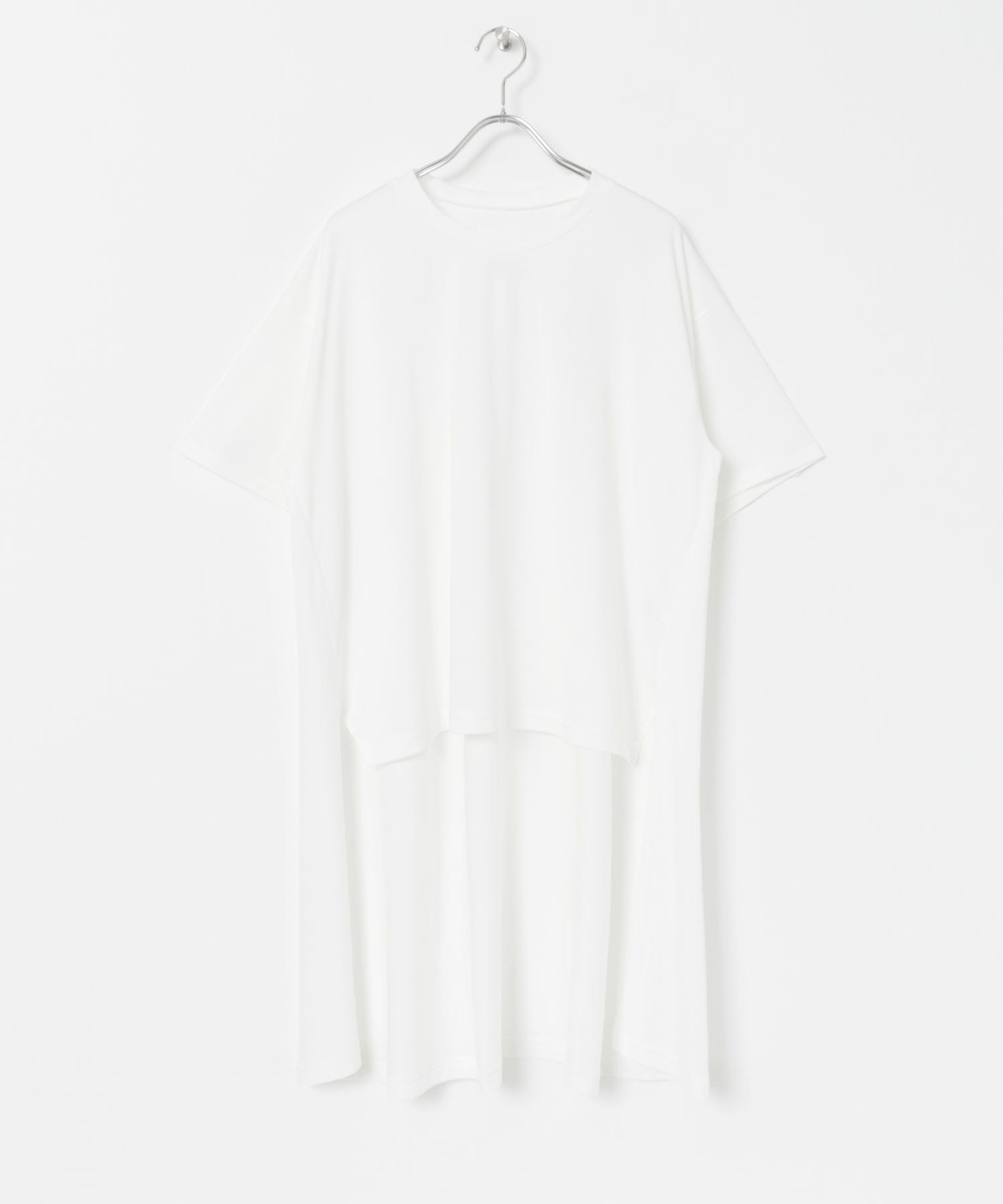 『別注』MIDIUMISOLID×TGM　back long big t-shirts off white FREE
