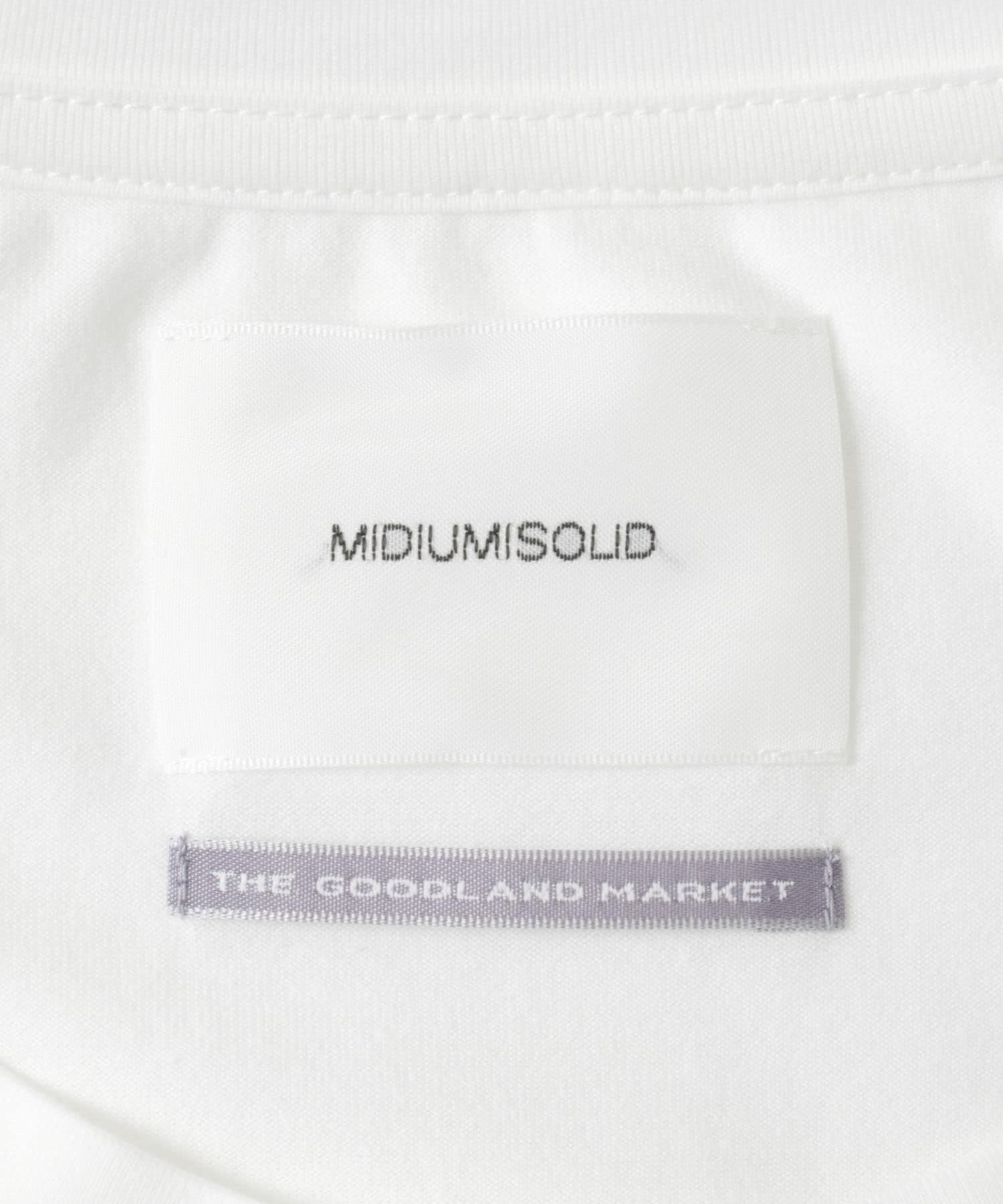 『別注』MIDIUMISOLID×TGM　back long big t-shirts off white FREE