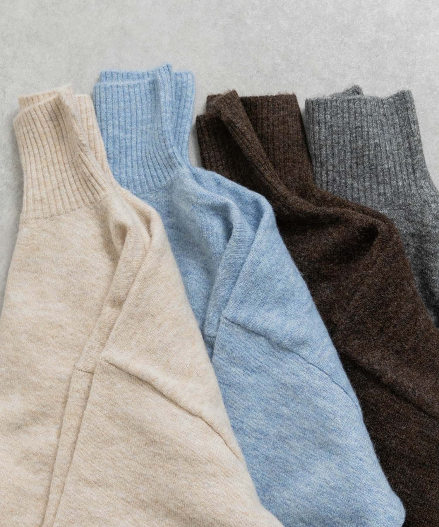 『別注』MIDIUMISOLID×TGM　high necked pullover beige FREE