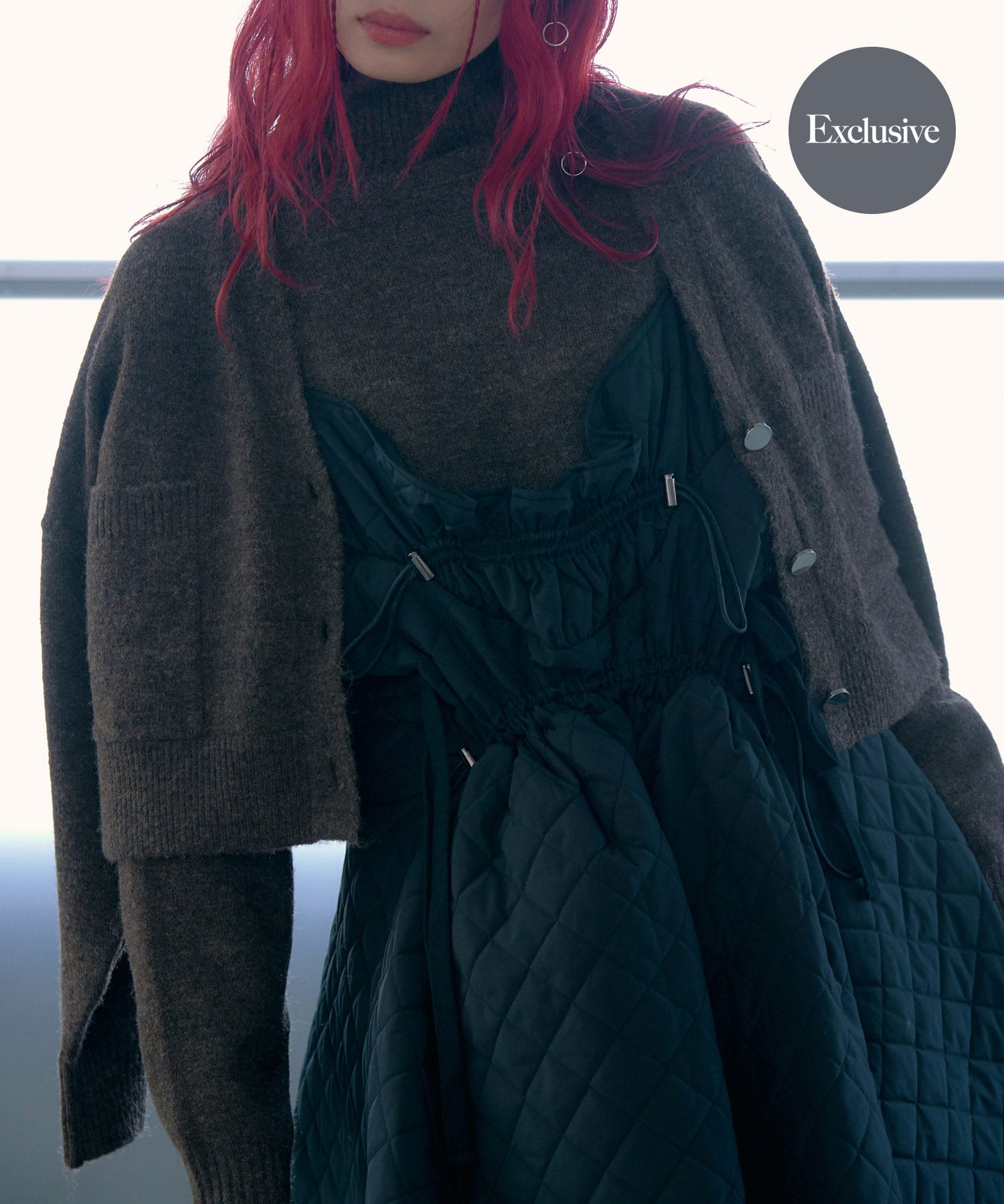 『別注』MIDIUMISOLID×TGM　wide cardigan