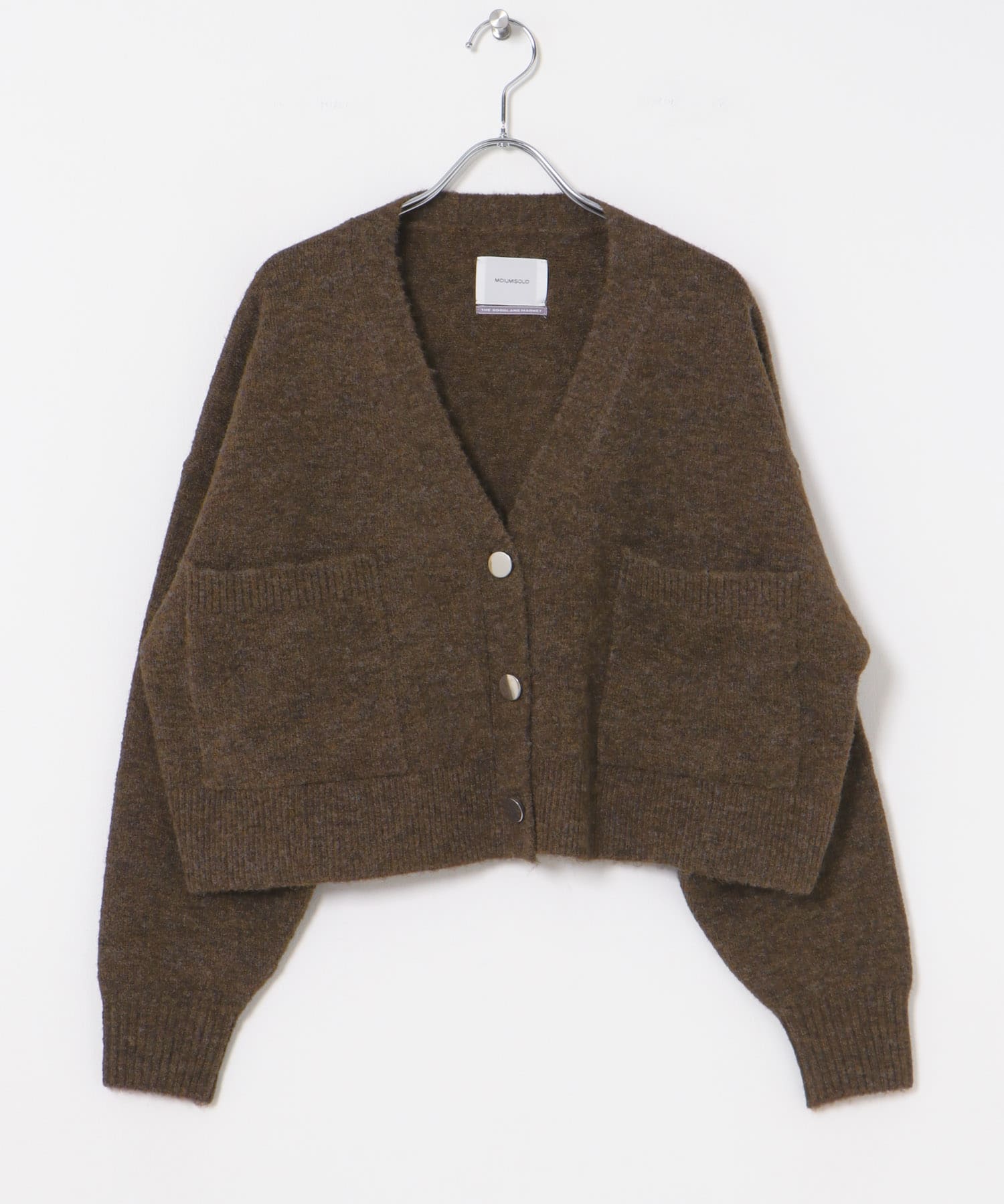 『別注』MIDIUMISOLID×TGM　wide cardigan brown FREE