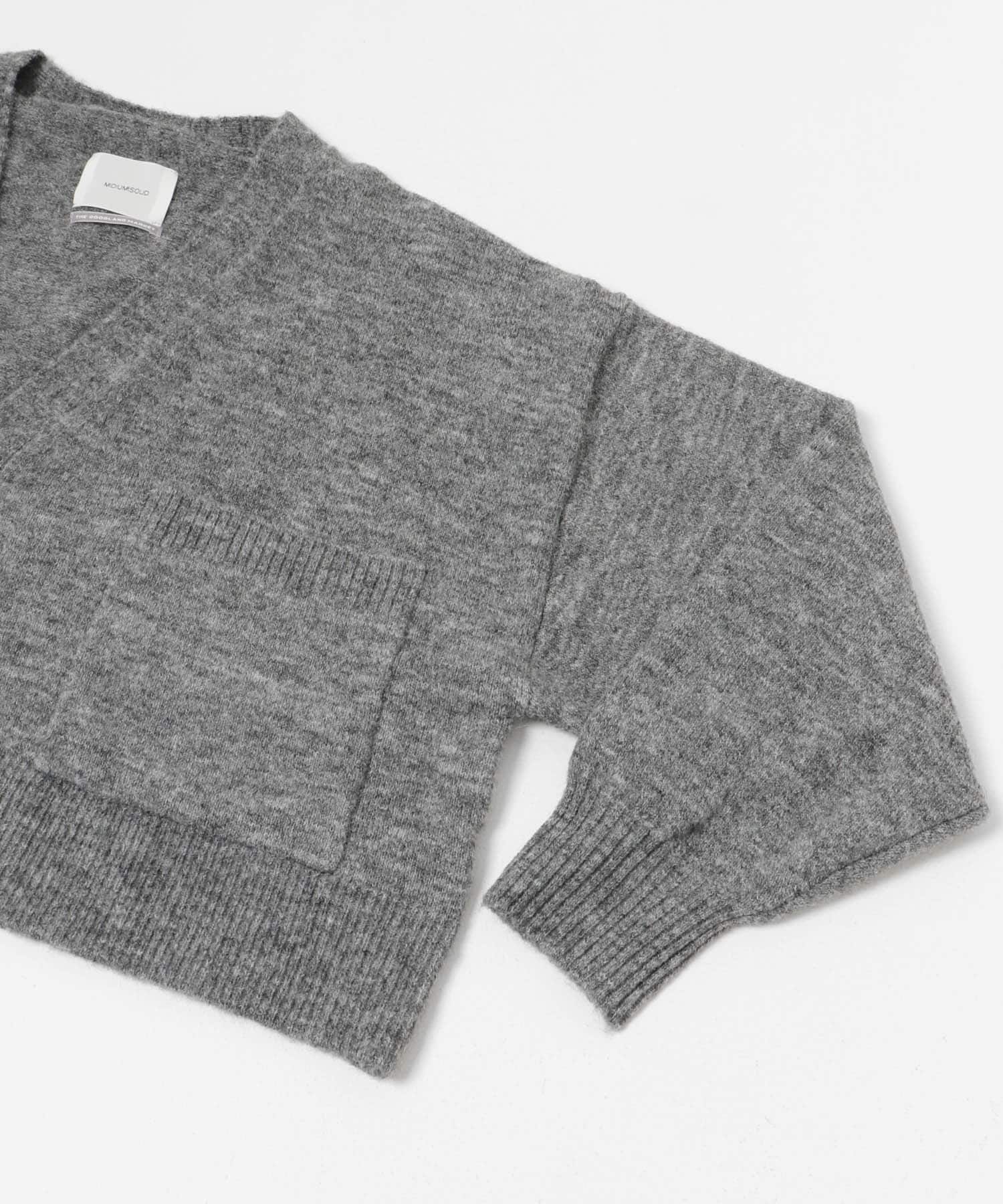 『別注』MIDIUMISOLID×TGM　wide cardigan gray FREE