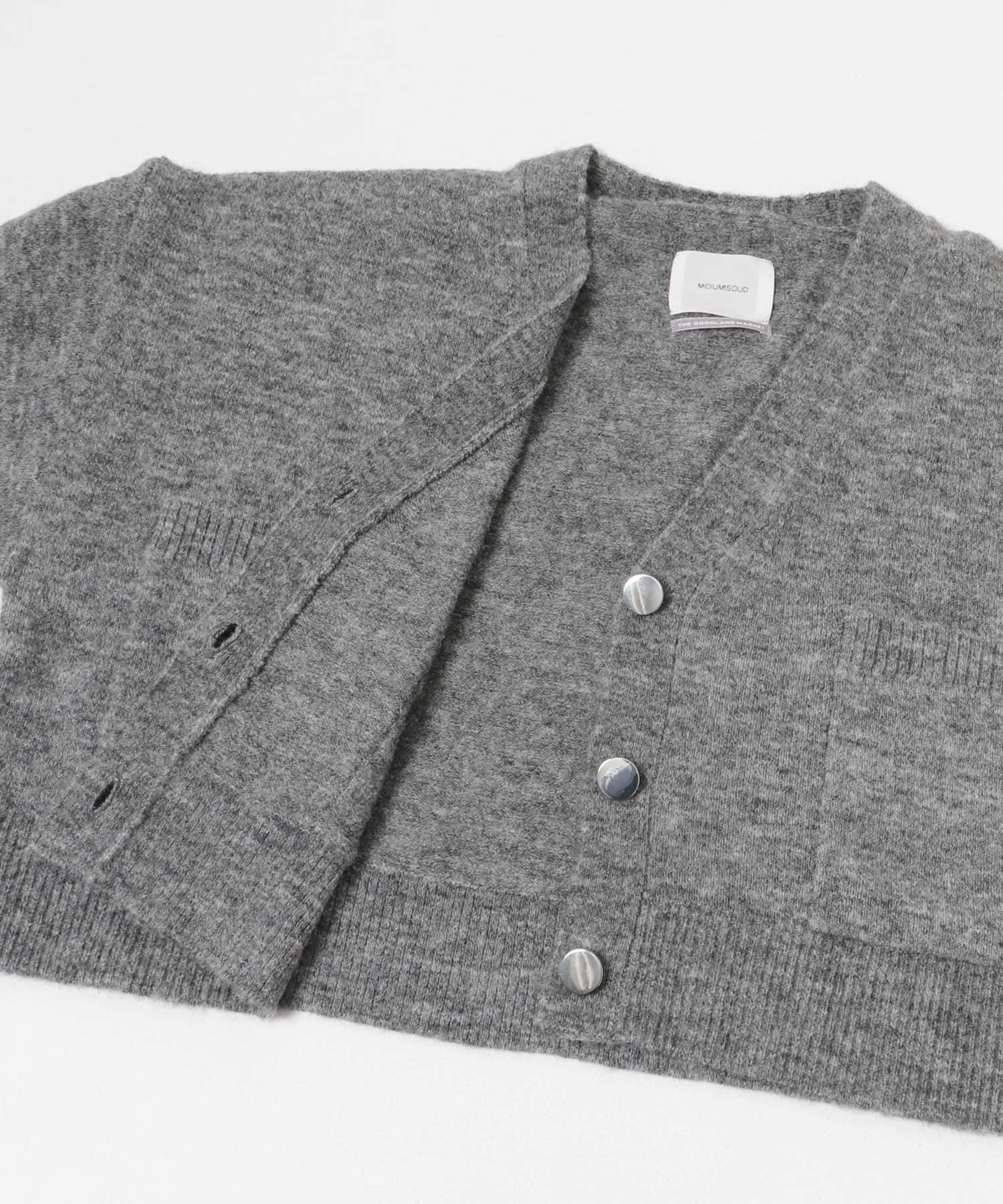 『別注』MIDIUMISOLID×TGM　wide cardigan gray FREE