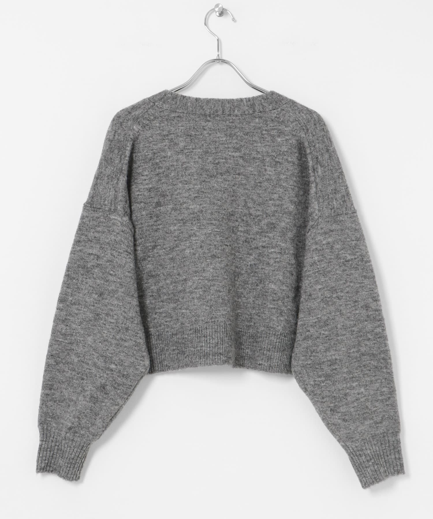 『別注』MIDIUMISOLID×TGM　wide cardigan gray FREE