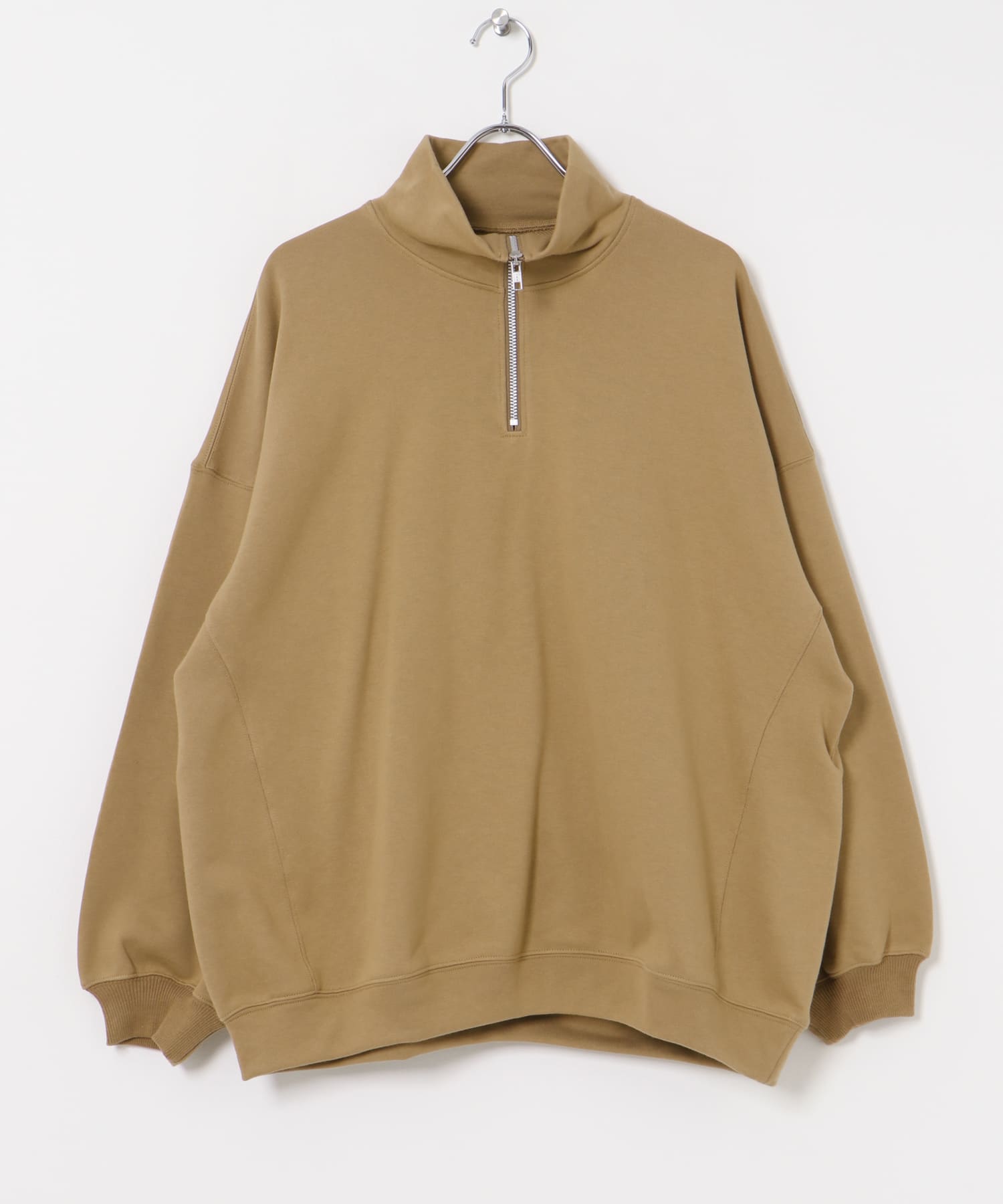 『別注』MIDIUMISOLID×TGM　Zipup Pullover beige FREE