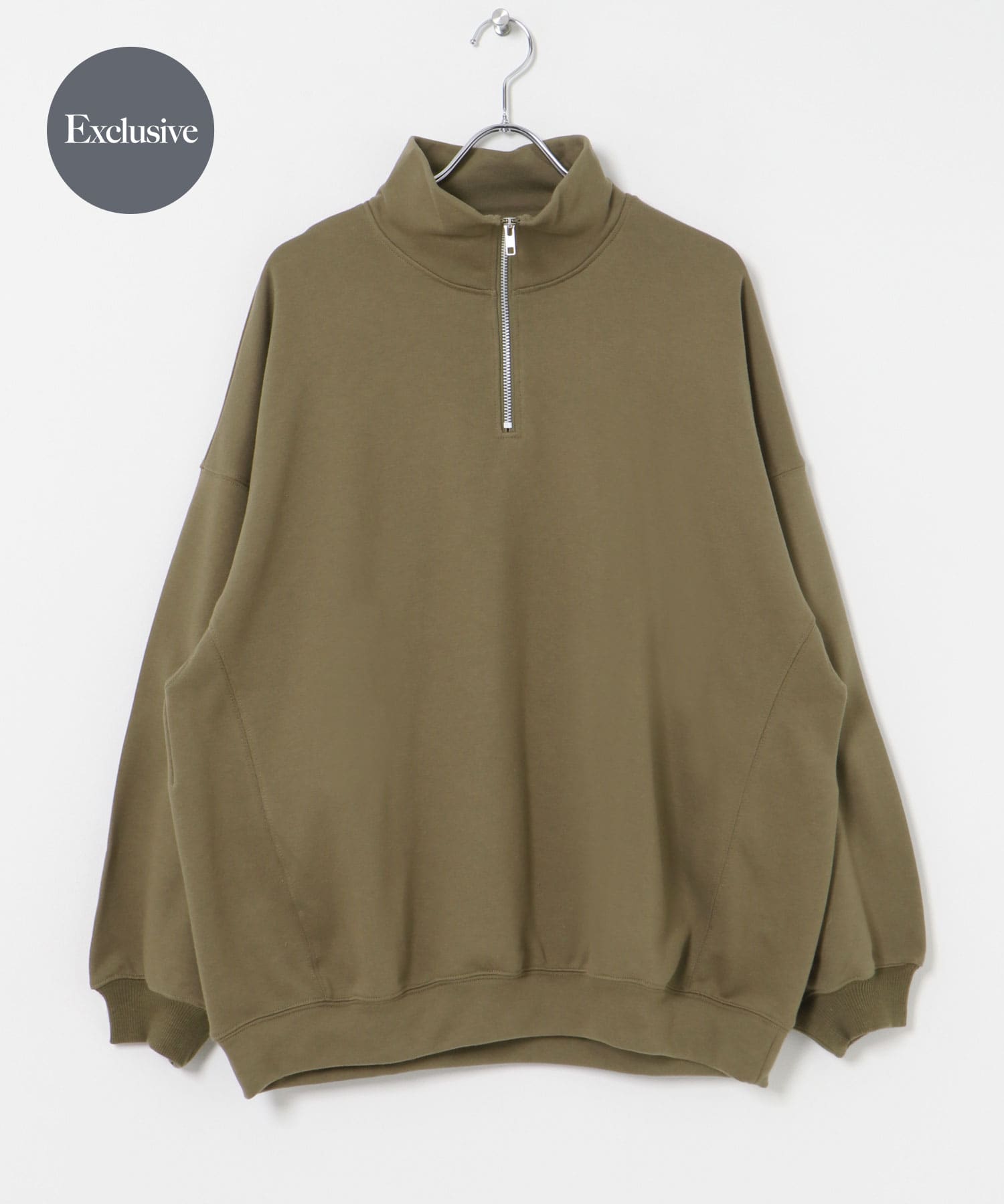 『別注』MIDIUMISOLID×TGM　Zipup Pullover khaki FREE