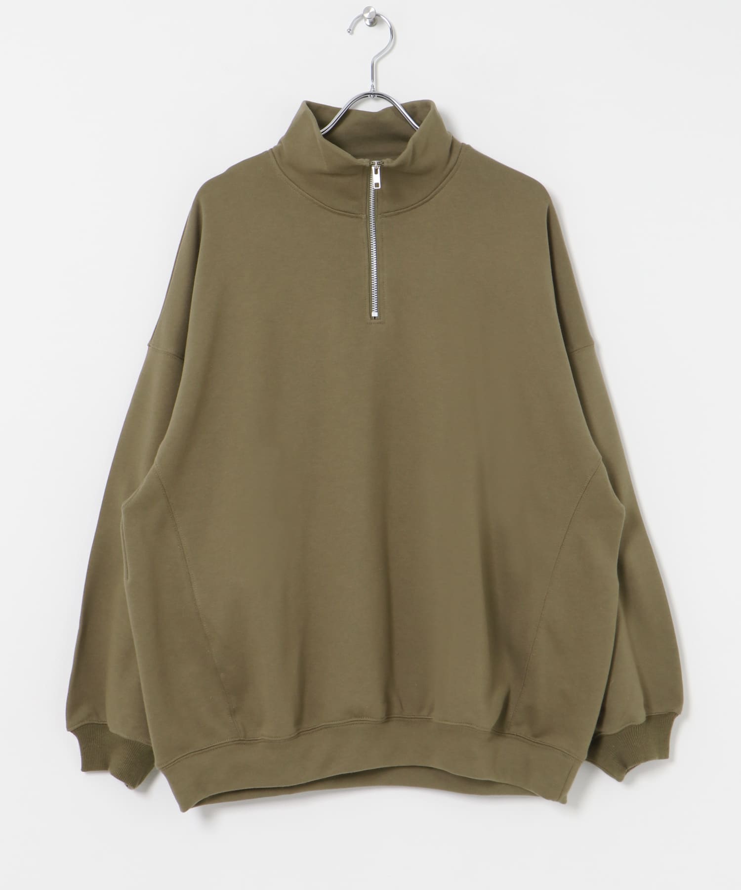 『別注』MIDIUMISOLID×TGM　Zipup Pullover khaki FREE