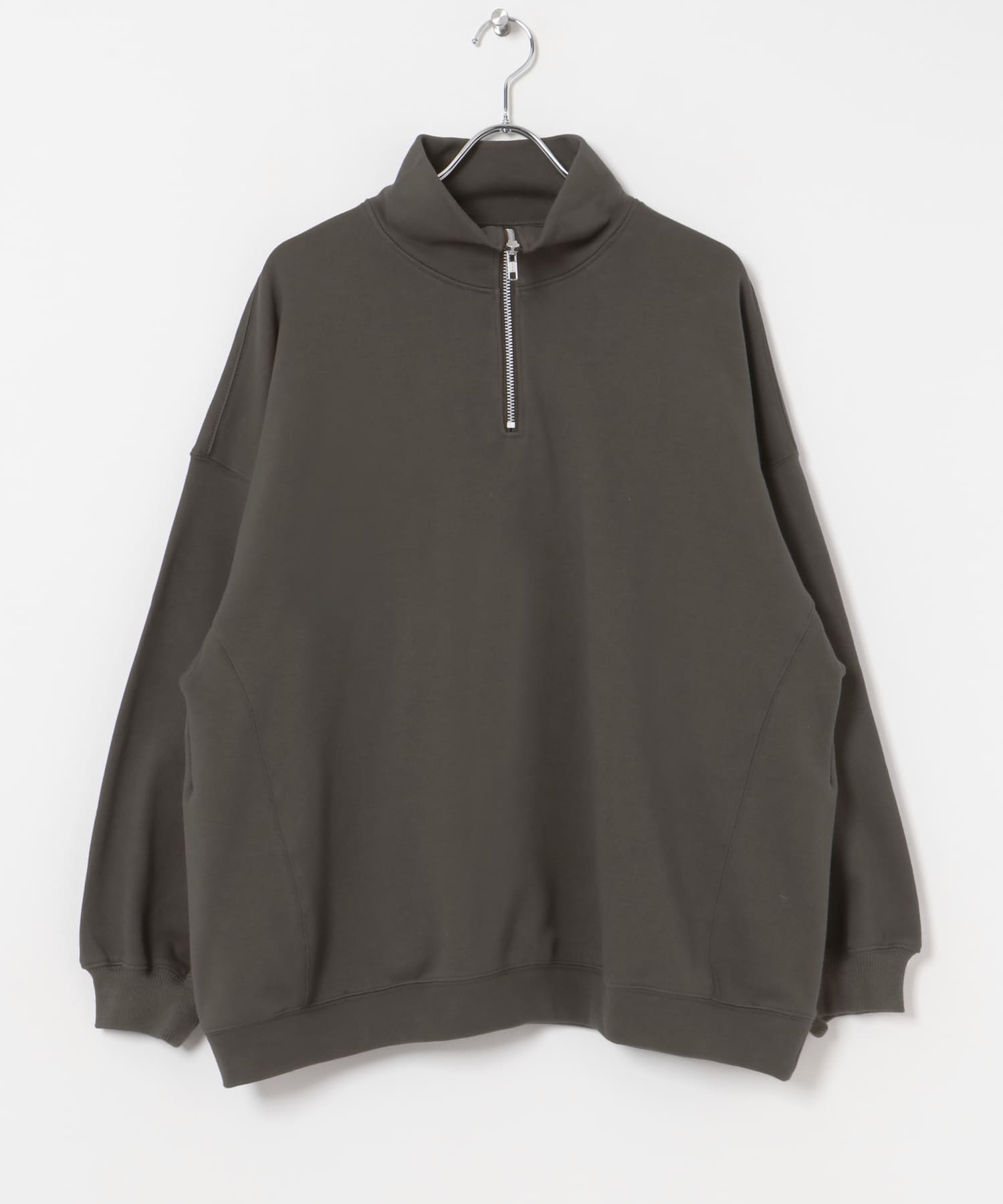 『別注』MIDIUMISOLID×TGM　Zipup Pullover gray FREE