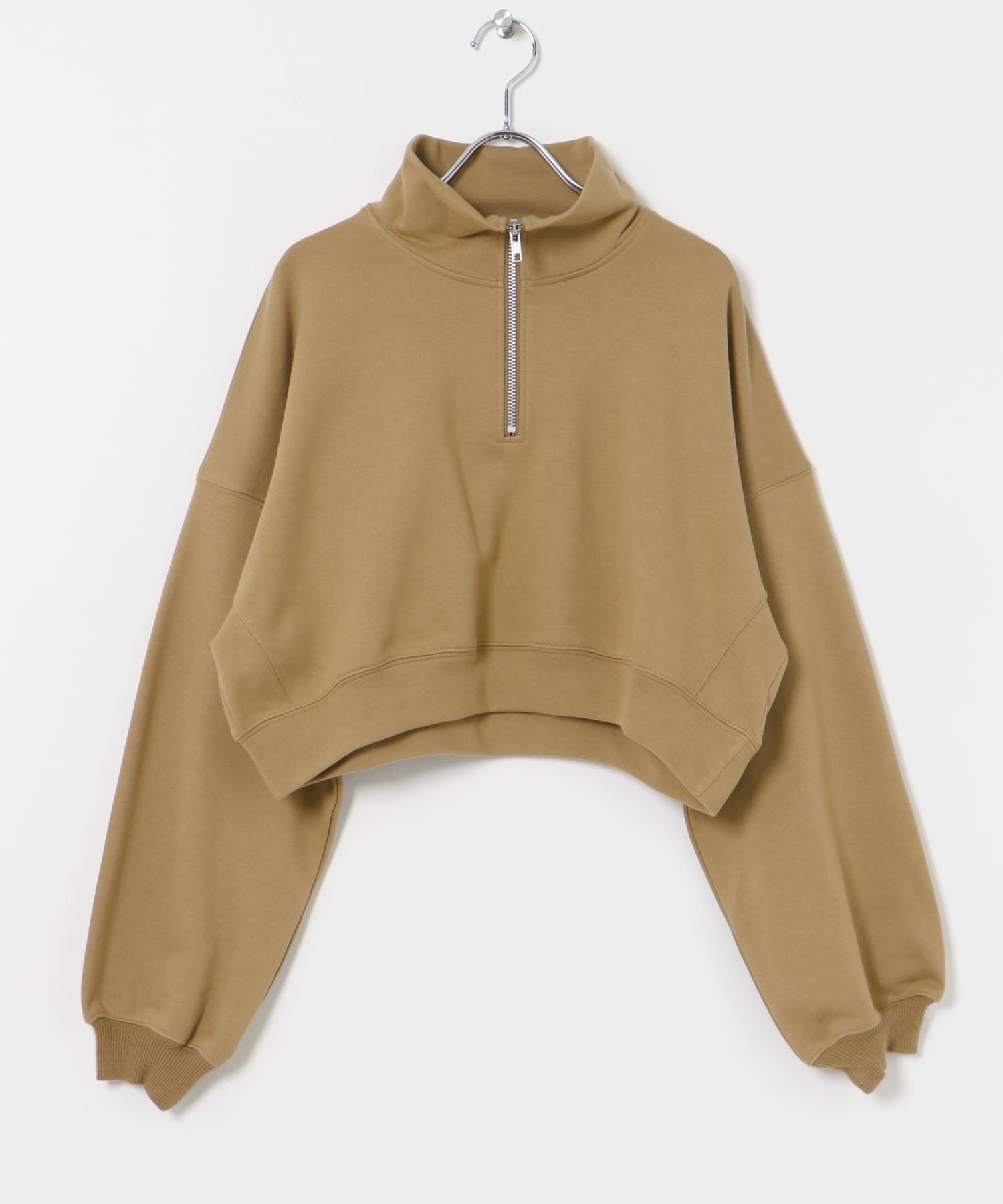『別注』MIDIUMISOLID×TGM　Zipup Pullover L beige FREE