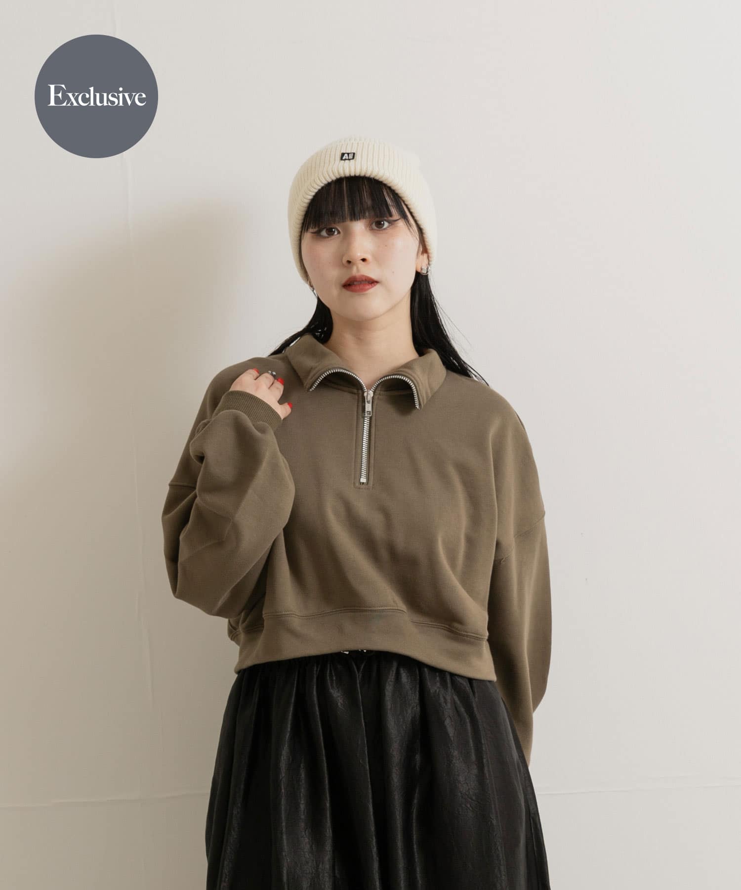 『別注』MIDIUMISOLID×TGM　Zipup Pullover L