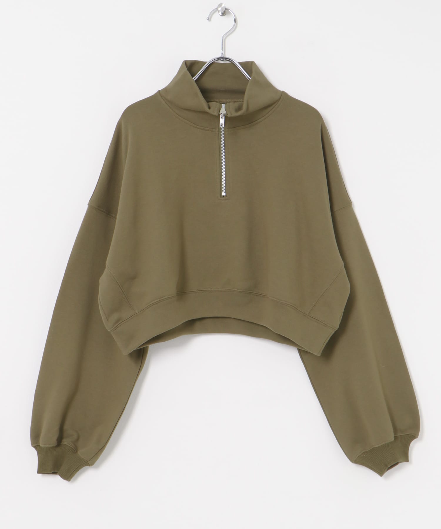 『別注』MIDIUMISOLID×TGM　Zipup Pullover L khaki FREE