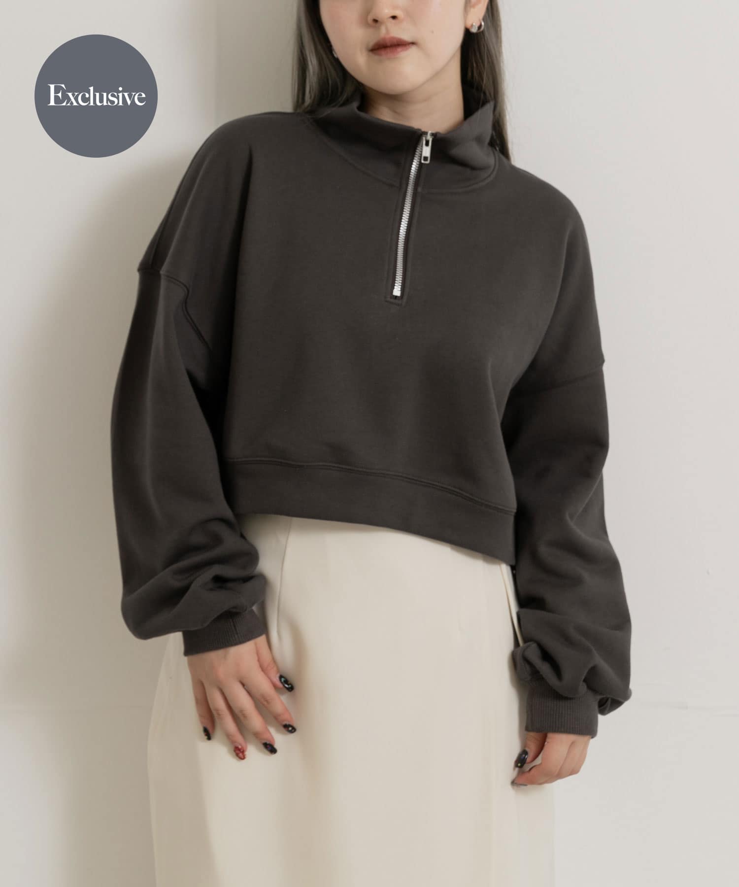 『別注』MIDIUMISOLID×TGM　Zipup Pullover L