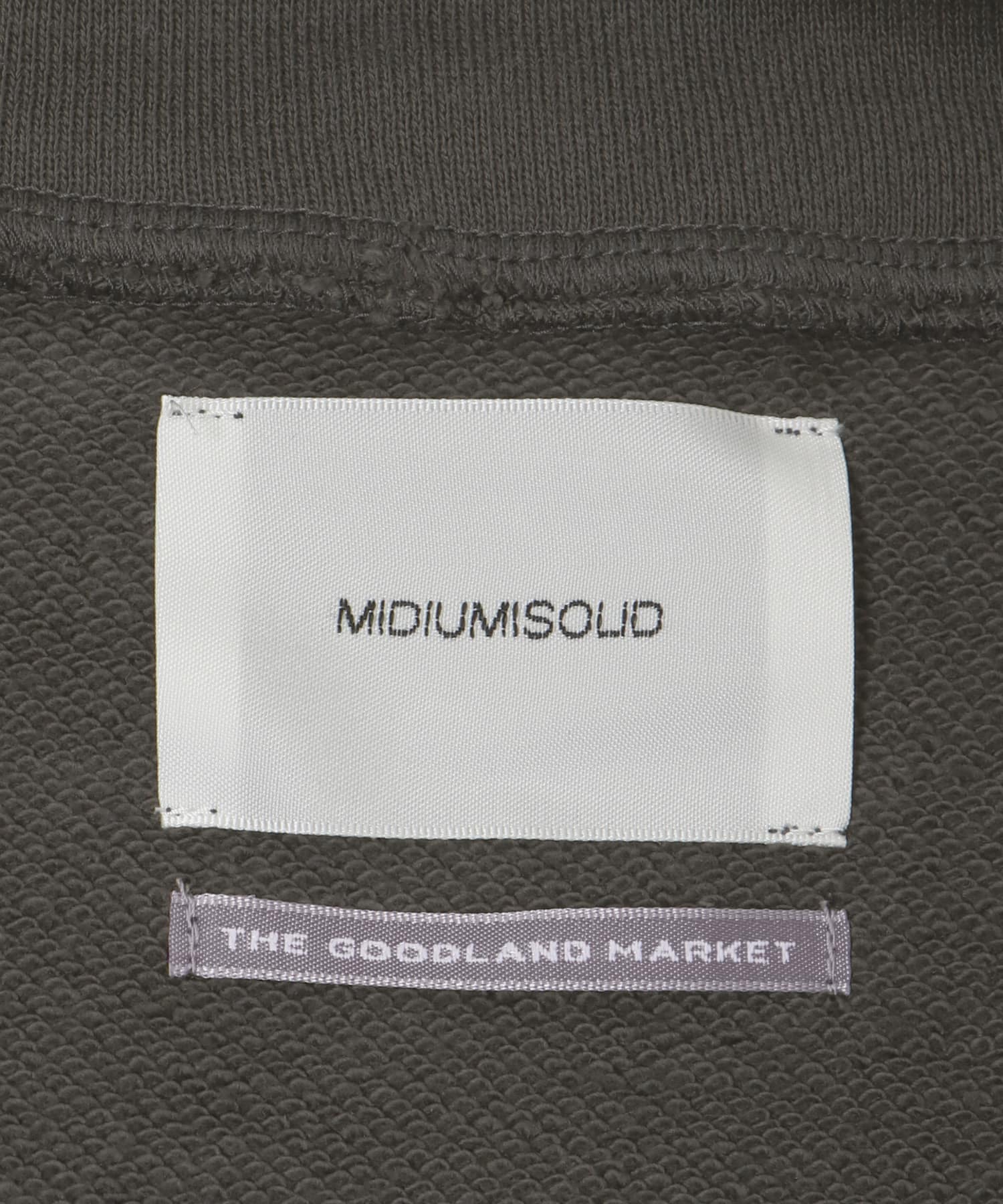 『別注』MIDIUMISOLID×TGM　Zipup Pullover L gray FREE