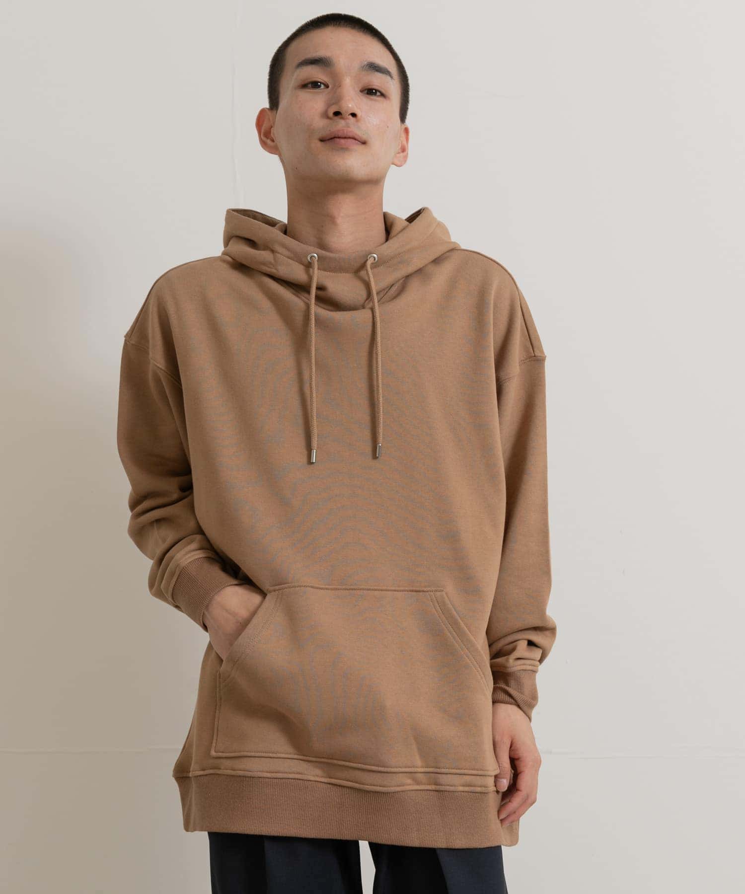 別注』MIDIUMISOLID×TGM hooded pullover(FREE khaki): トップス