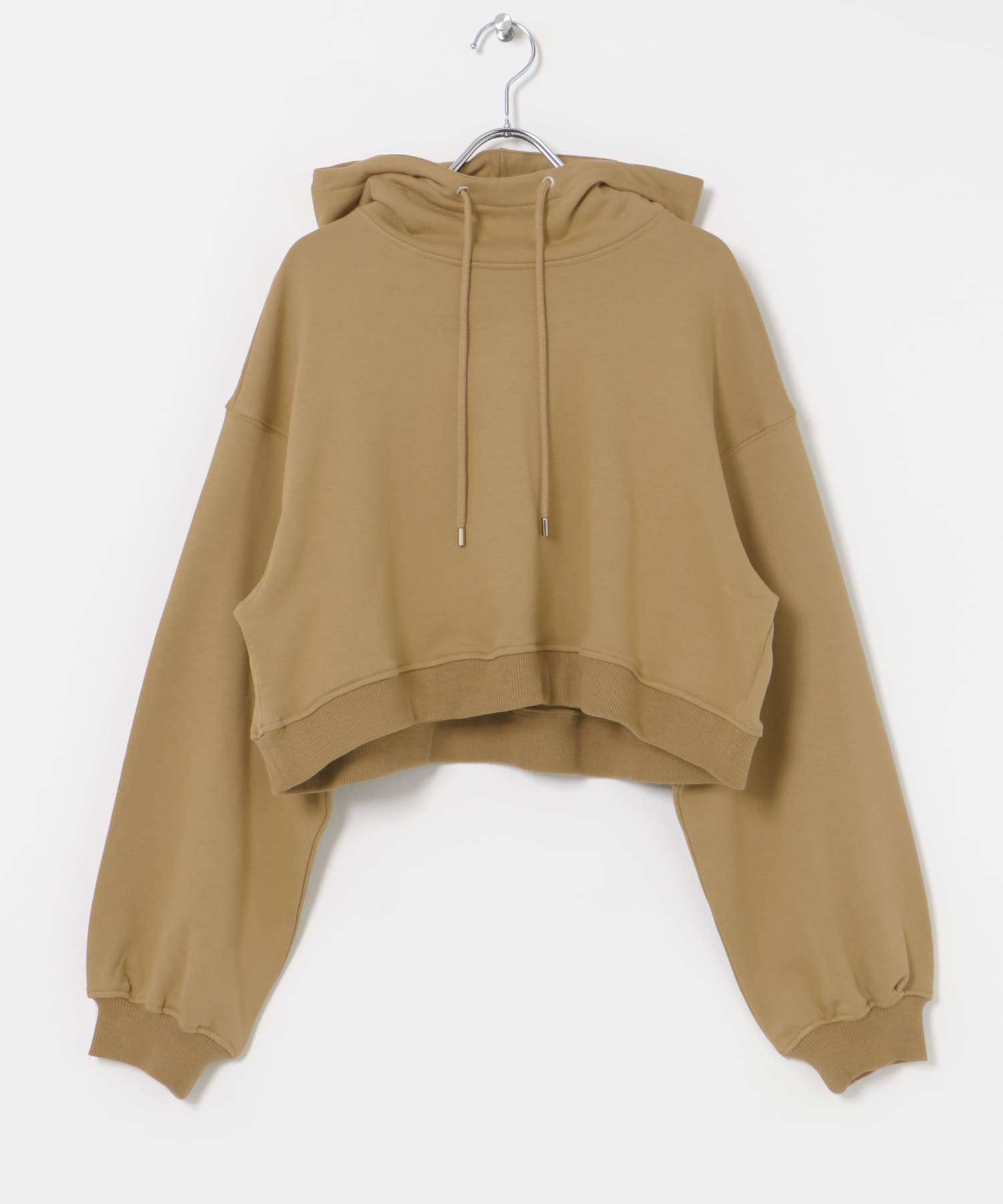『別注』MIDIUMISOLID×TGM　hooded short pullover beige FREE
