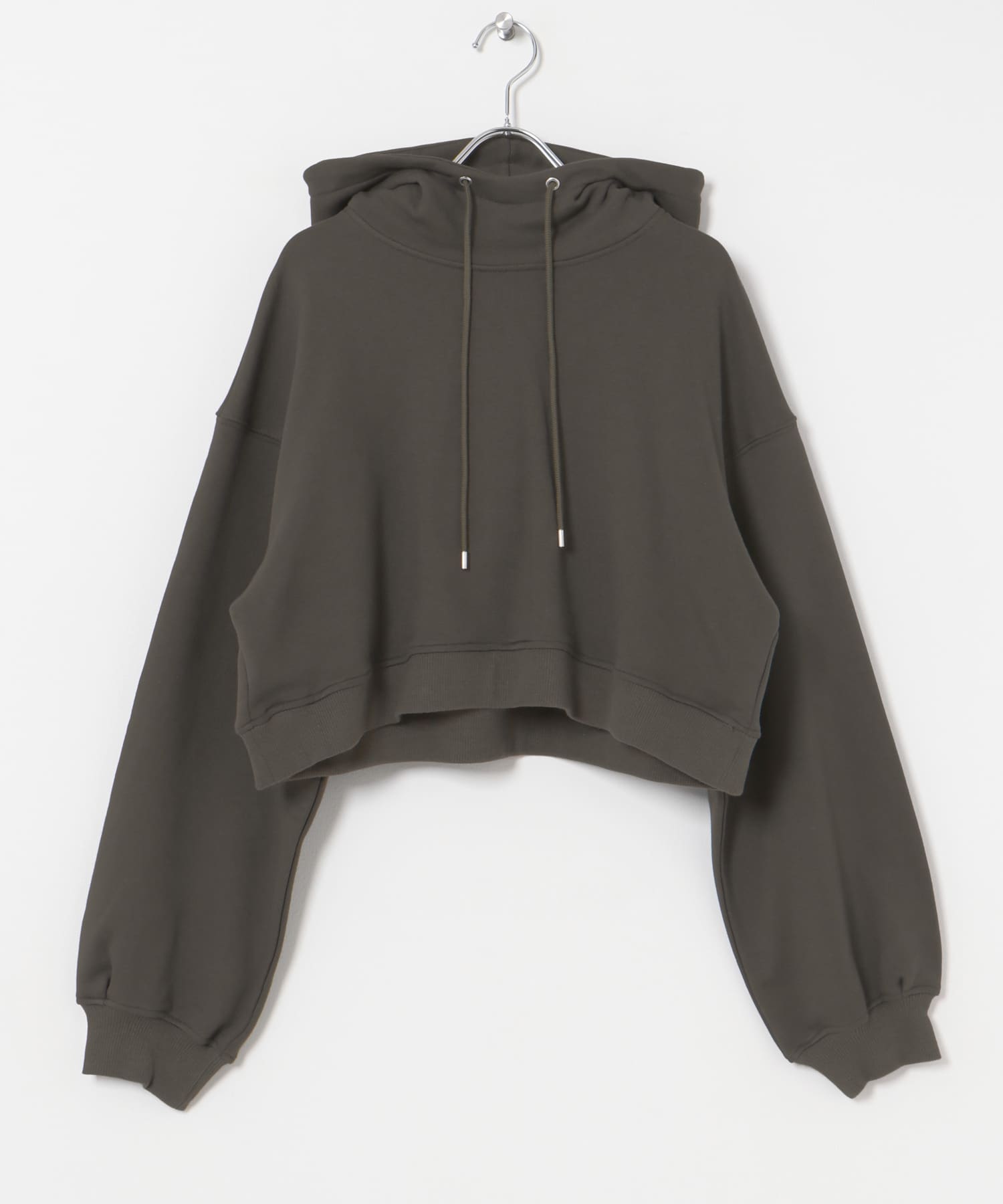 『別注』MIDIUMISOLID×TGM　hooded short pullover gray FREE