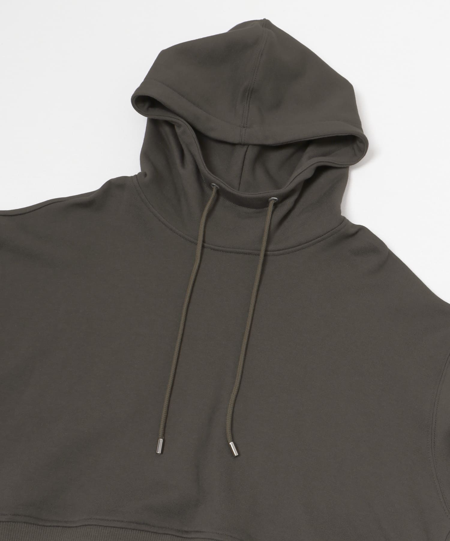 『別注』MIDIUMISOLID×TGM　hooded short pullover gray FREE