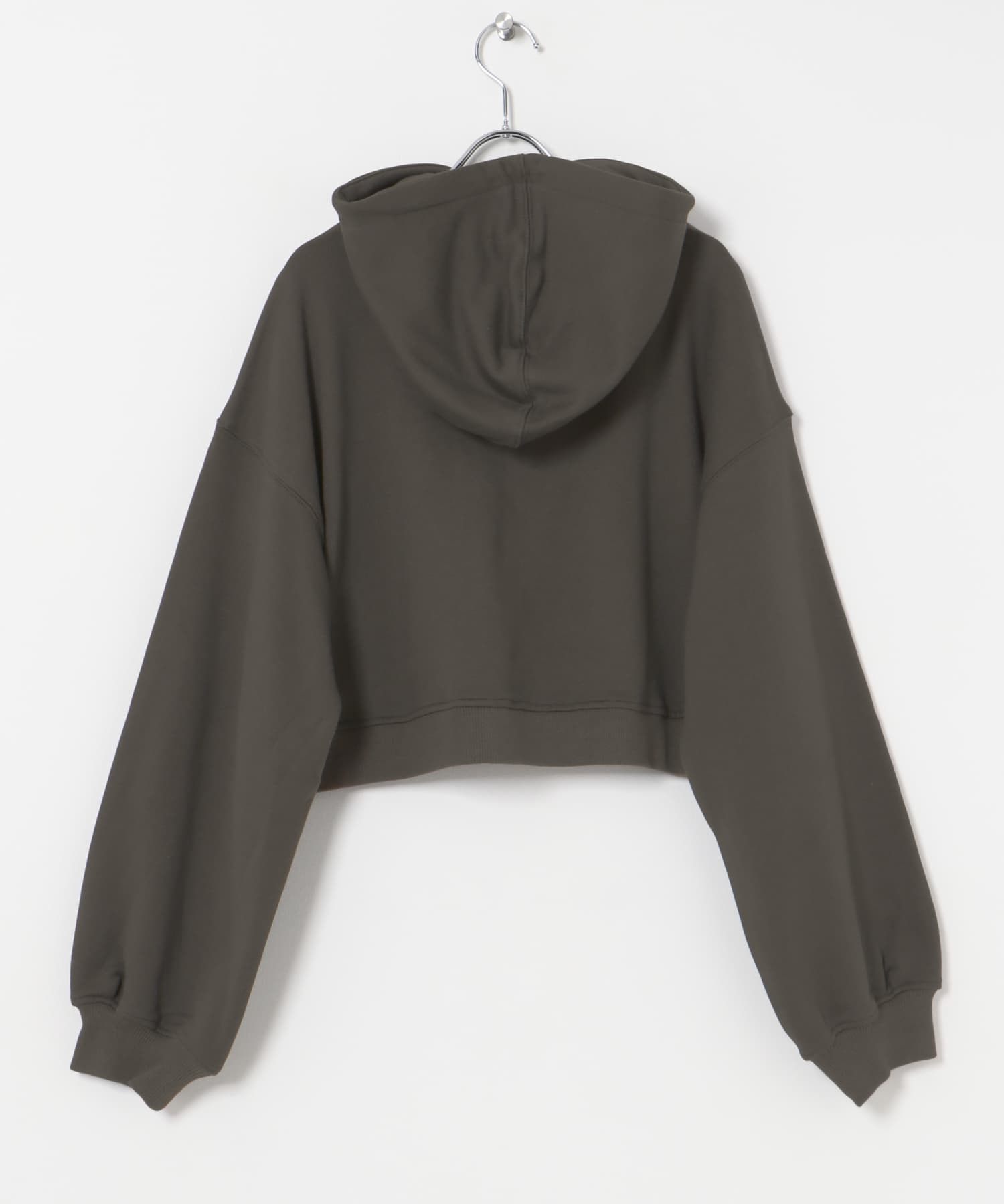 『別注』MIDIUMISOLID×TGM　hooded short pullover gray FREE