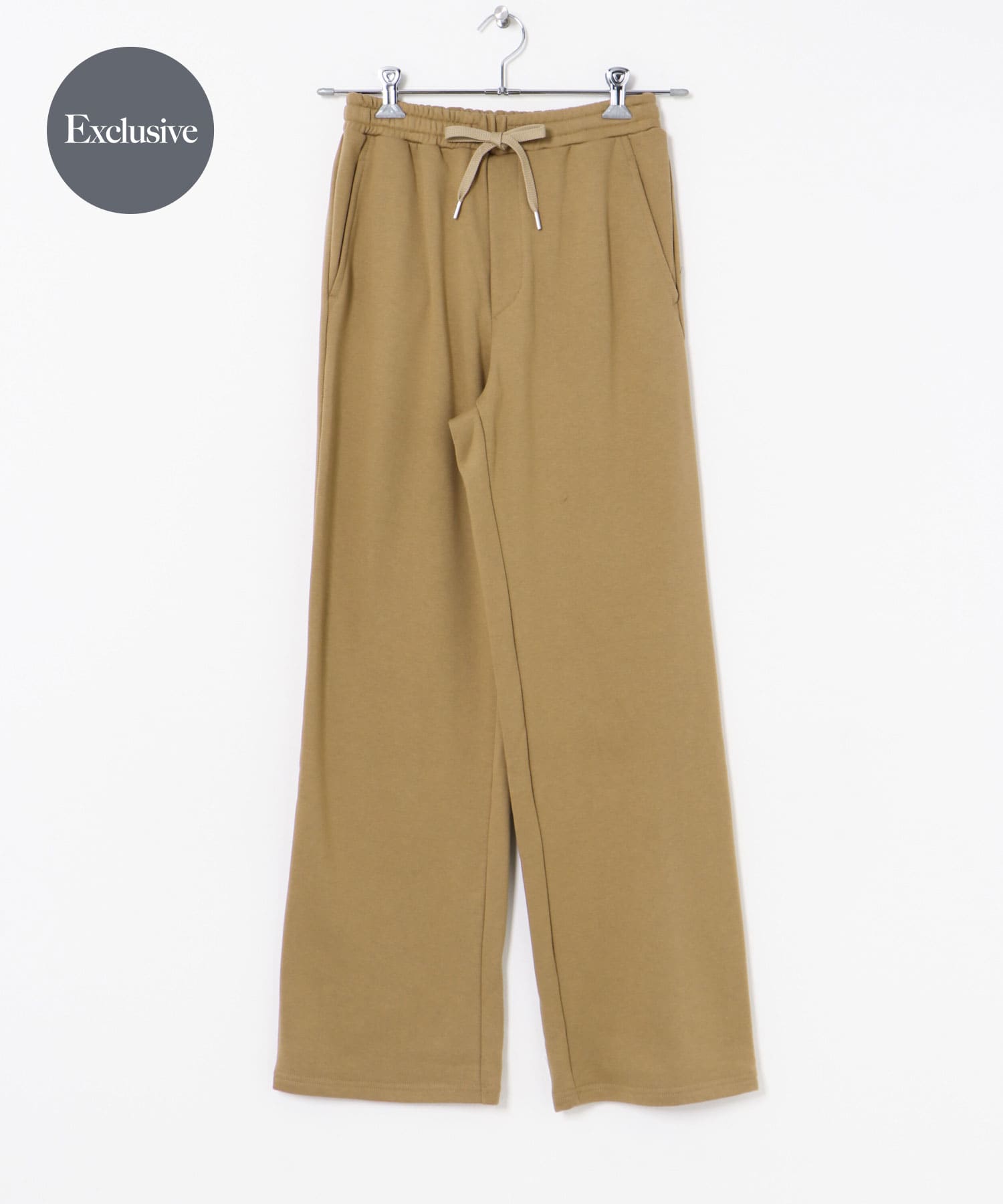 『別注』MIDIUMISOLID×TGM　Wide slacks beige M