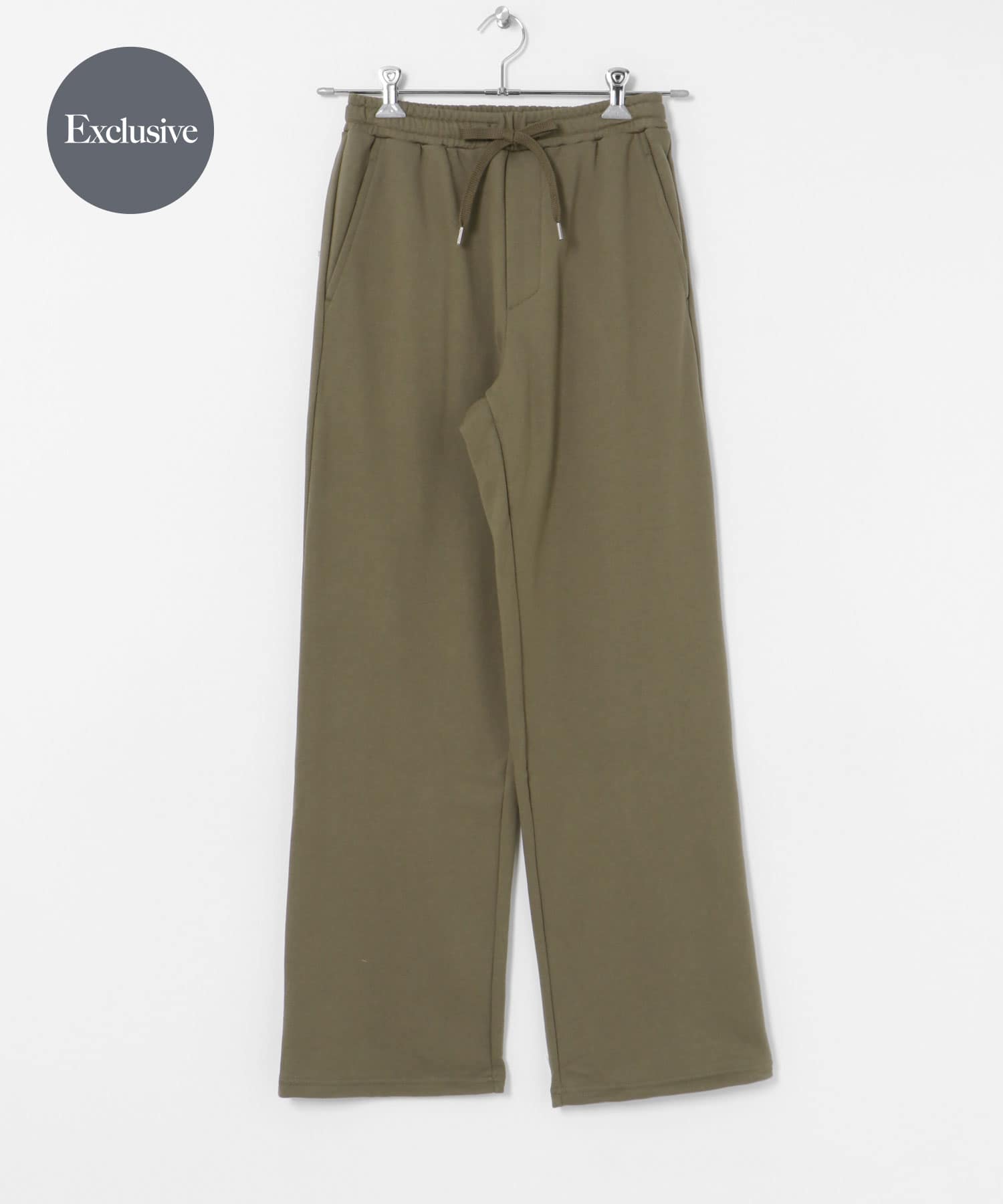 『別注』MIDIUMISOLID×TGM　Wide slacks khaki M
