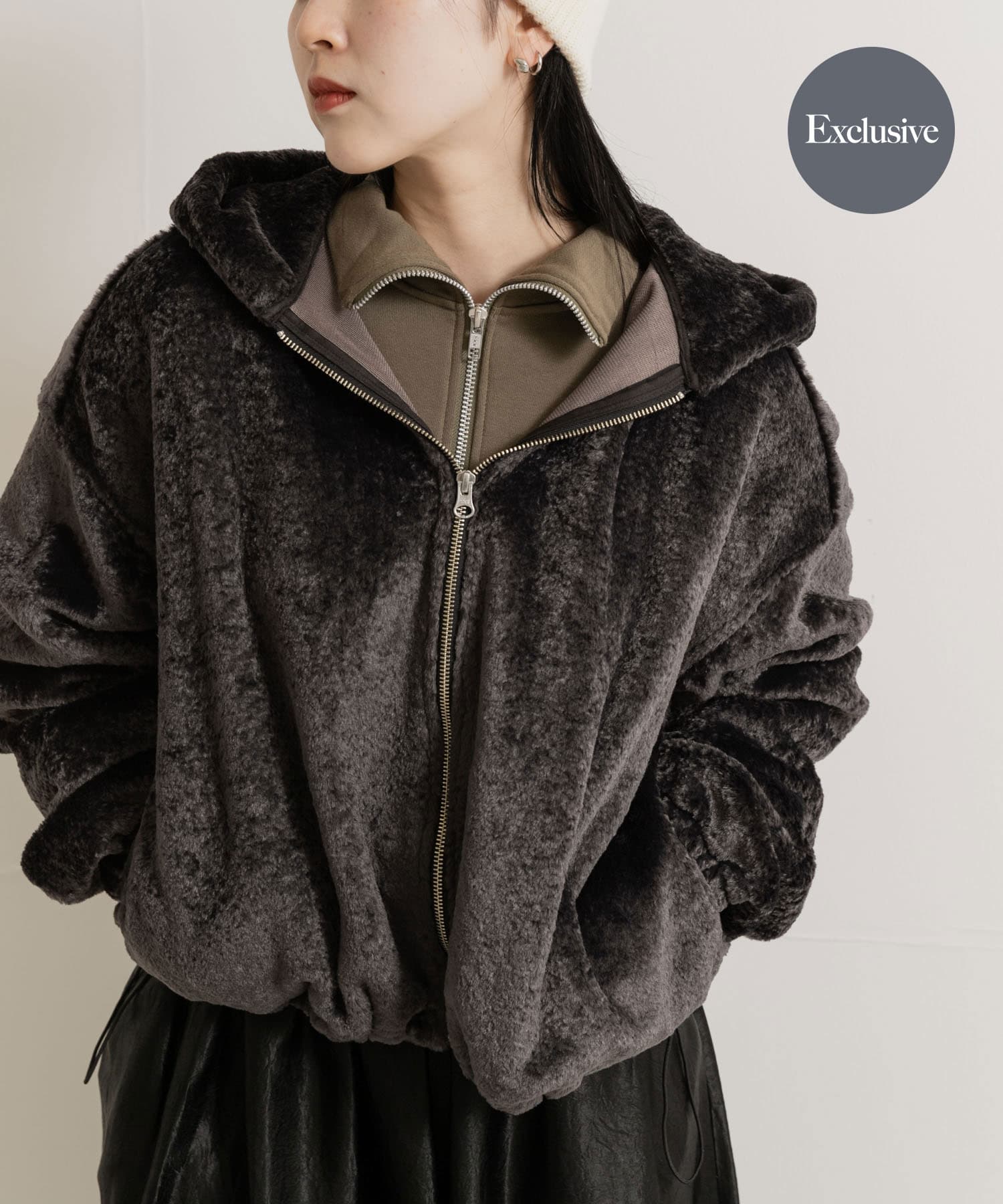 『別注』MIDIUMISOLID×TGM　boa blouson