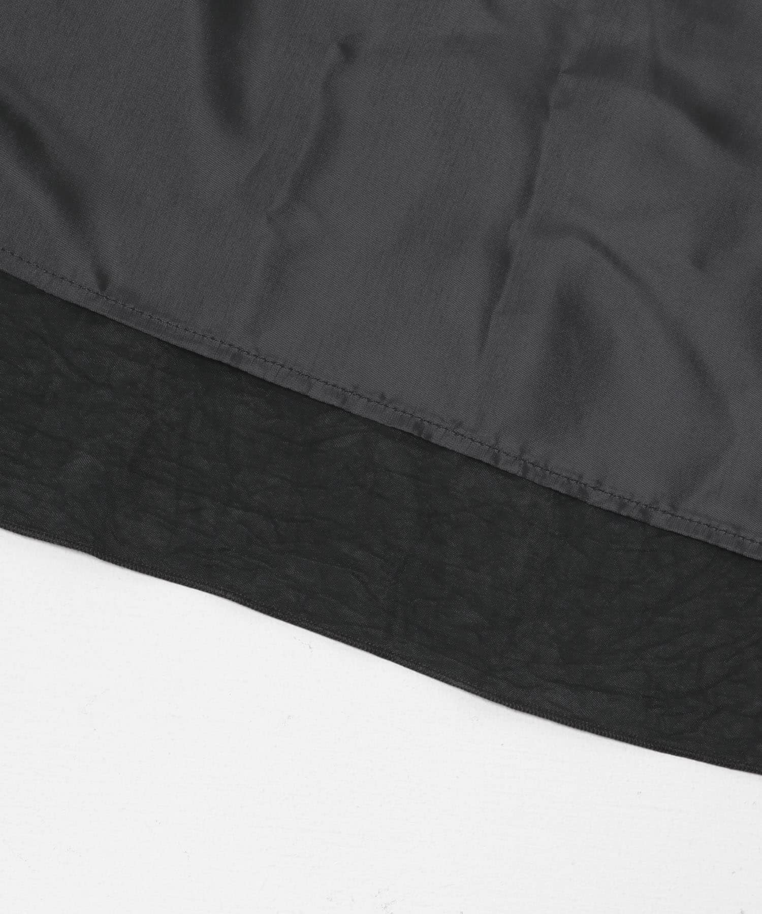 『別注』MIDIUMISOLID×TGM　satain volume skirt black FREE