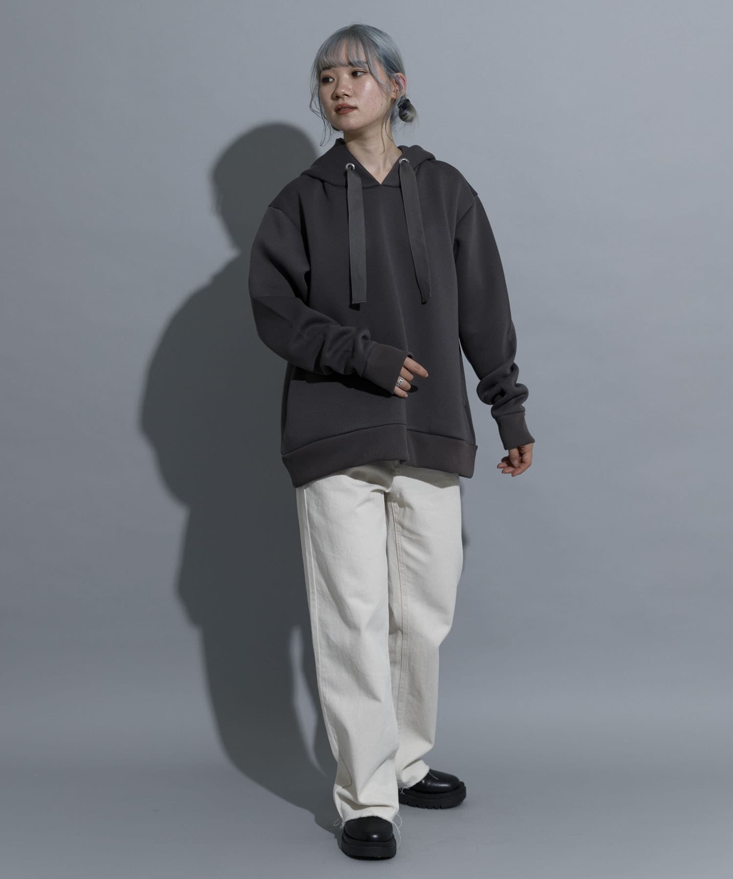 身長：155cm サイズ：L