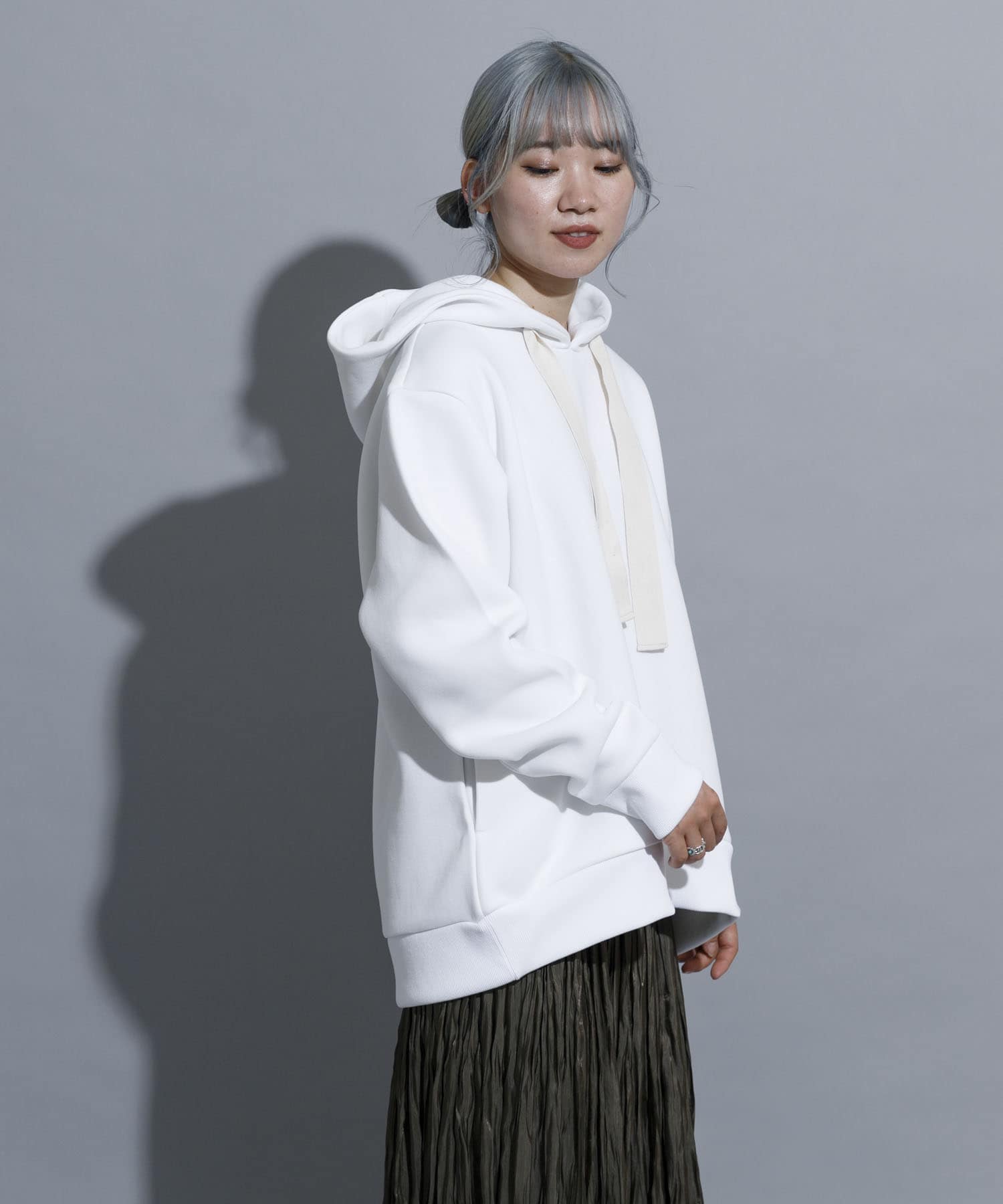 身長：155cm サイズ：L