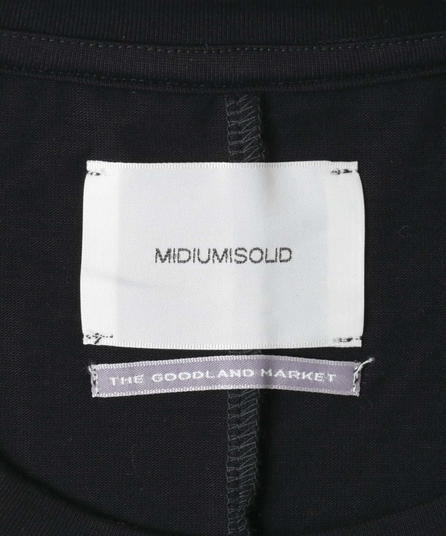 『別注』MIDIUMISOLID×TGM　Organic cotton LS ONE-PIECE BLACK one