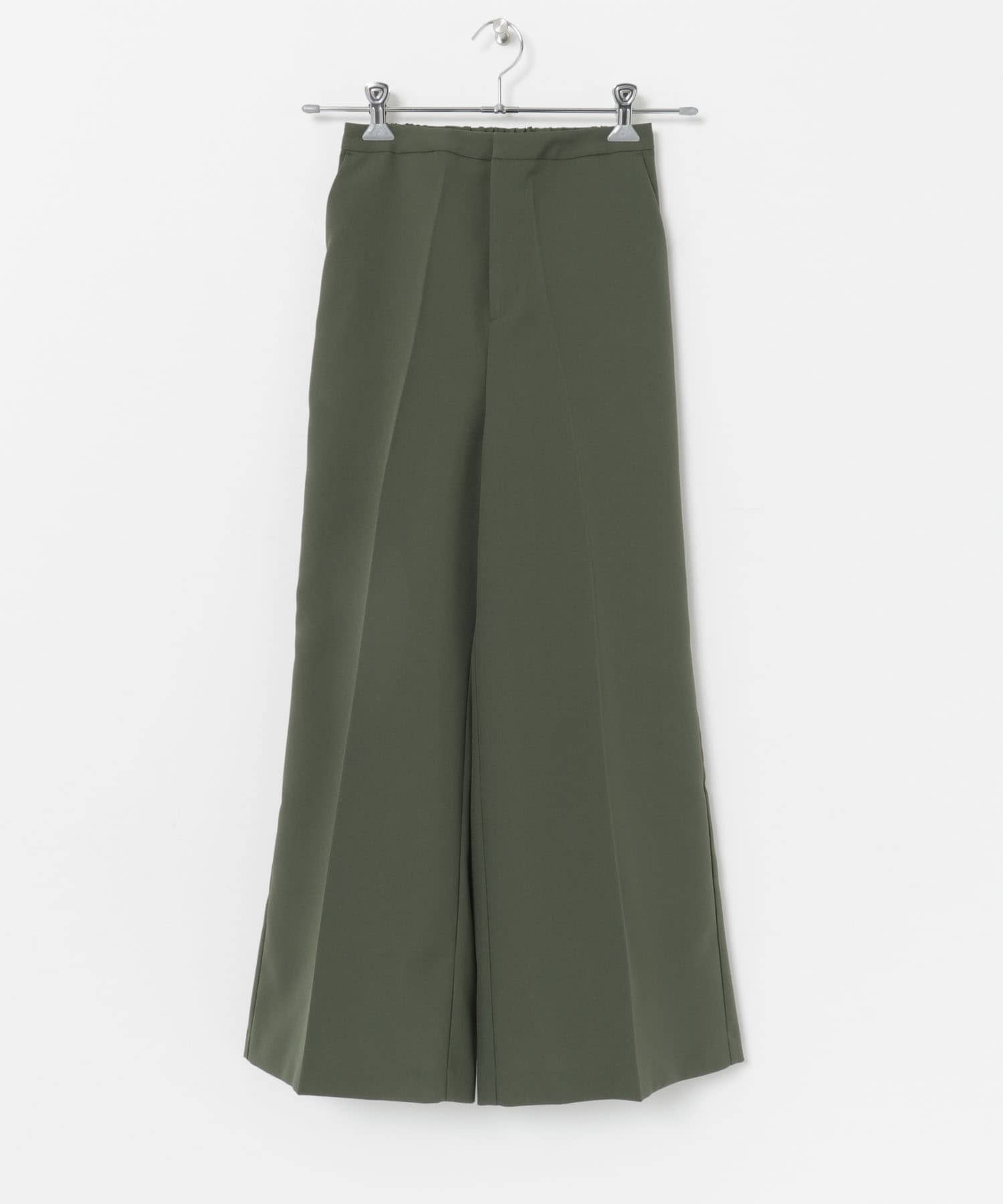 『別注』MIDIUMISOLID×TGM　Recycled polyester wide pants KHAKI one