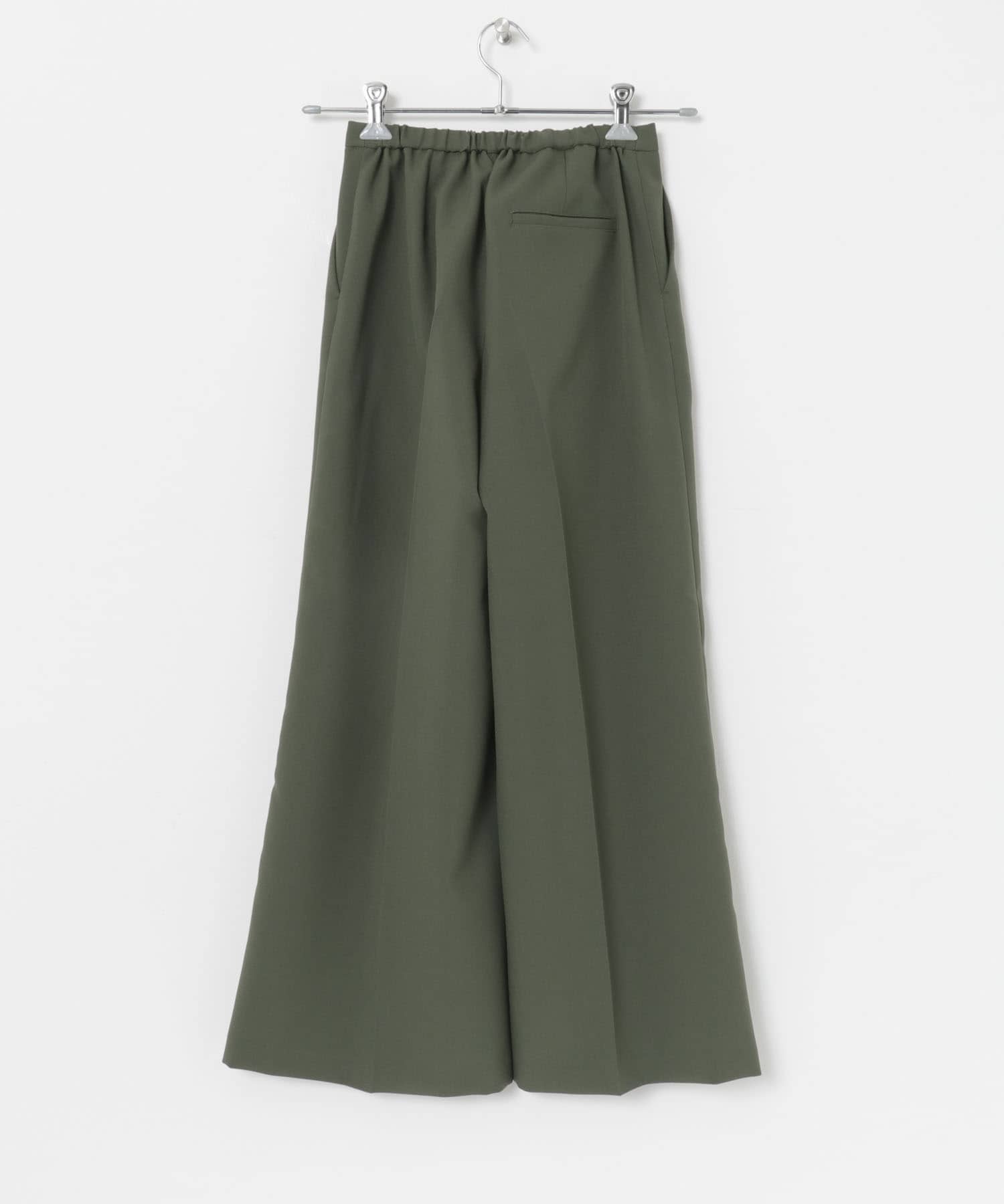 『別注』MIDIUMISOLID×TGM　Recycled polyester wide pants KHAKI one